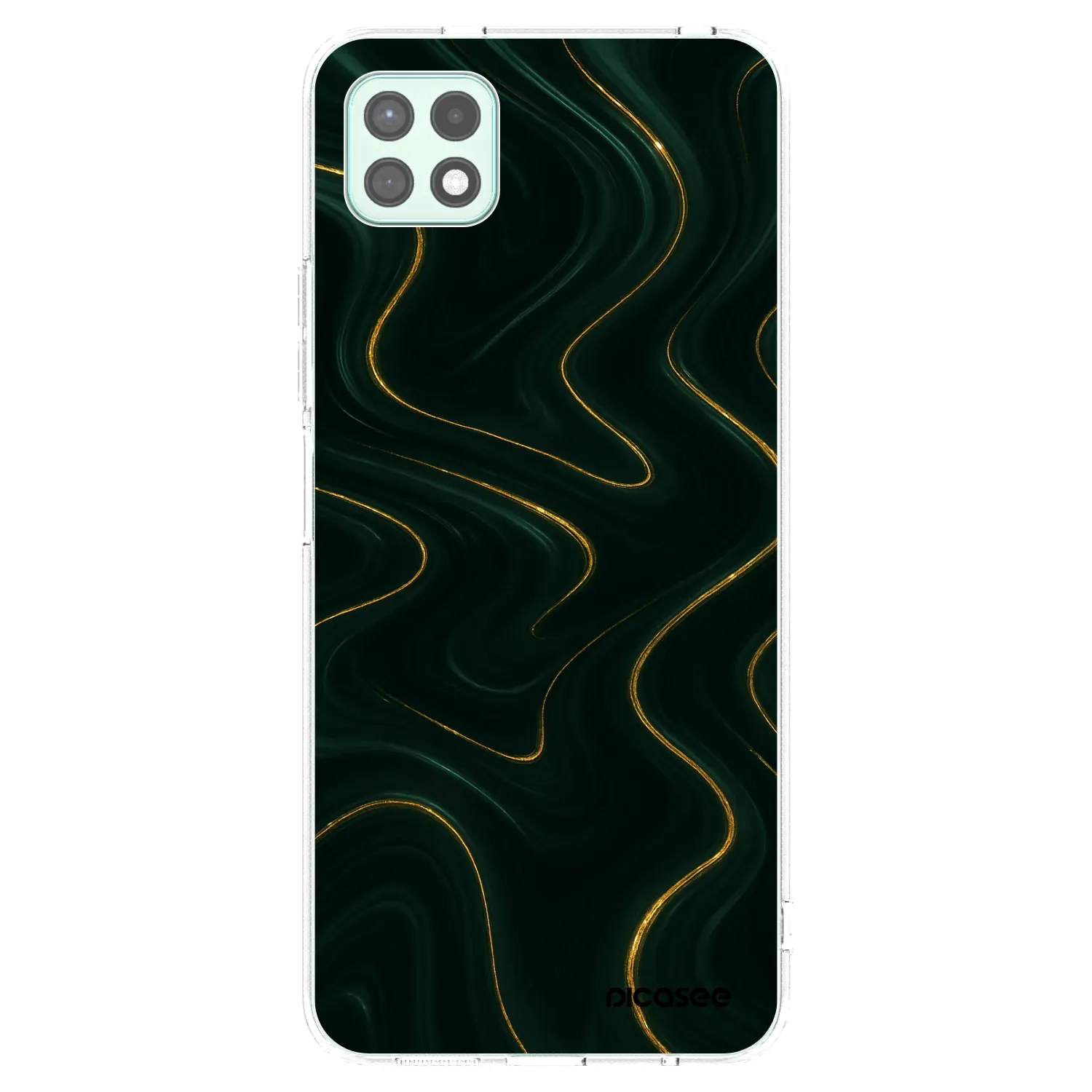 Picasee silikónový prehľadný obal pre Samsung Galaxy A22 A226B 5G - Vawes