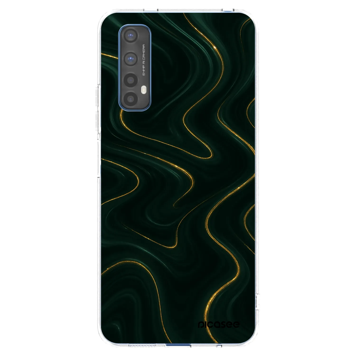 Picasee silikónový prehľadný obal pre Realme 7 - Vawes