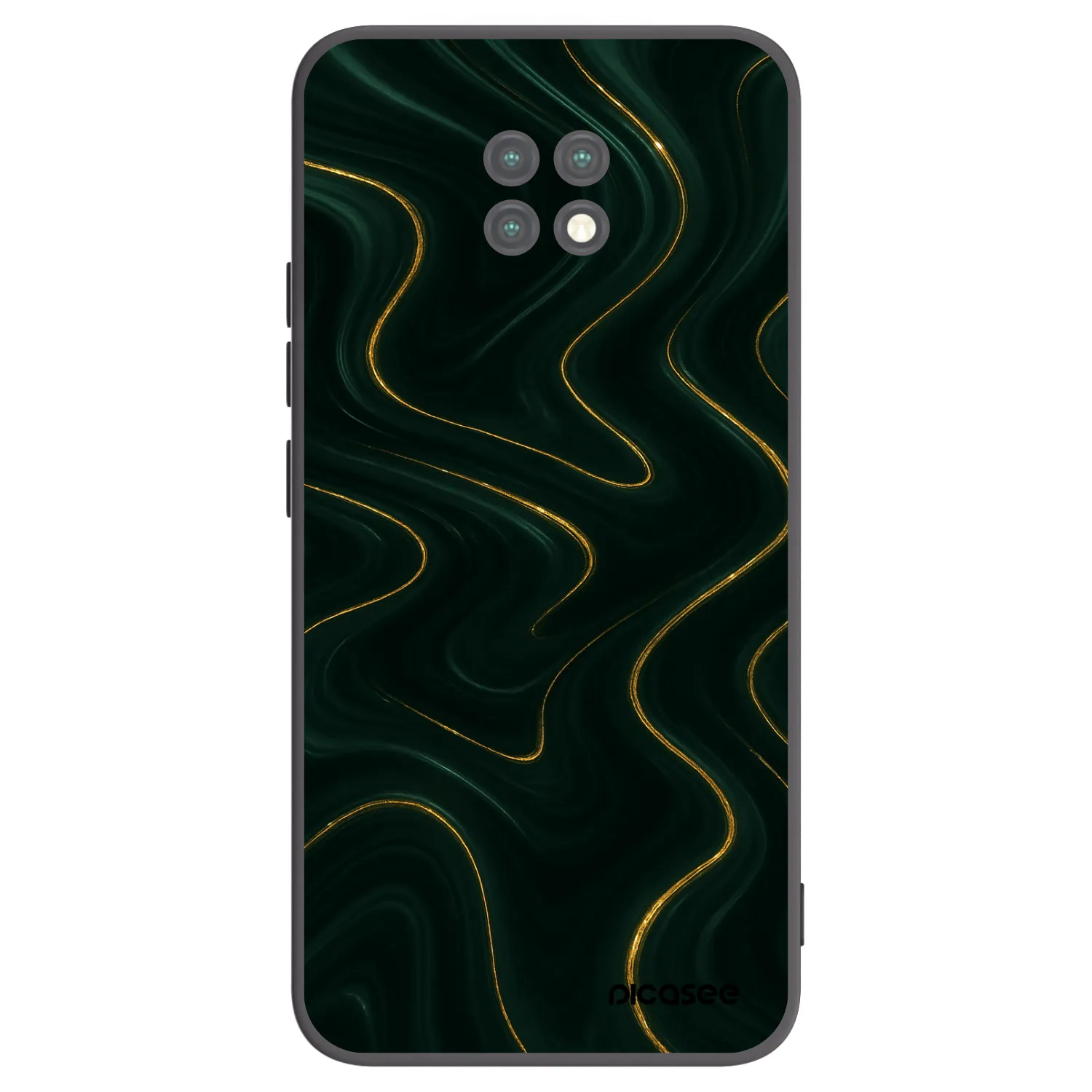 Picasee silikónový čierny obal pre Xiaomi Redmi Note 9T - Vawes