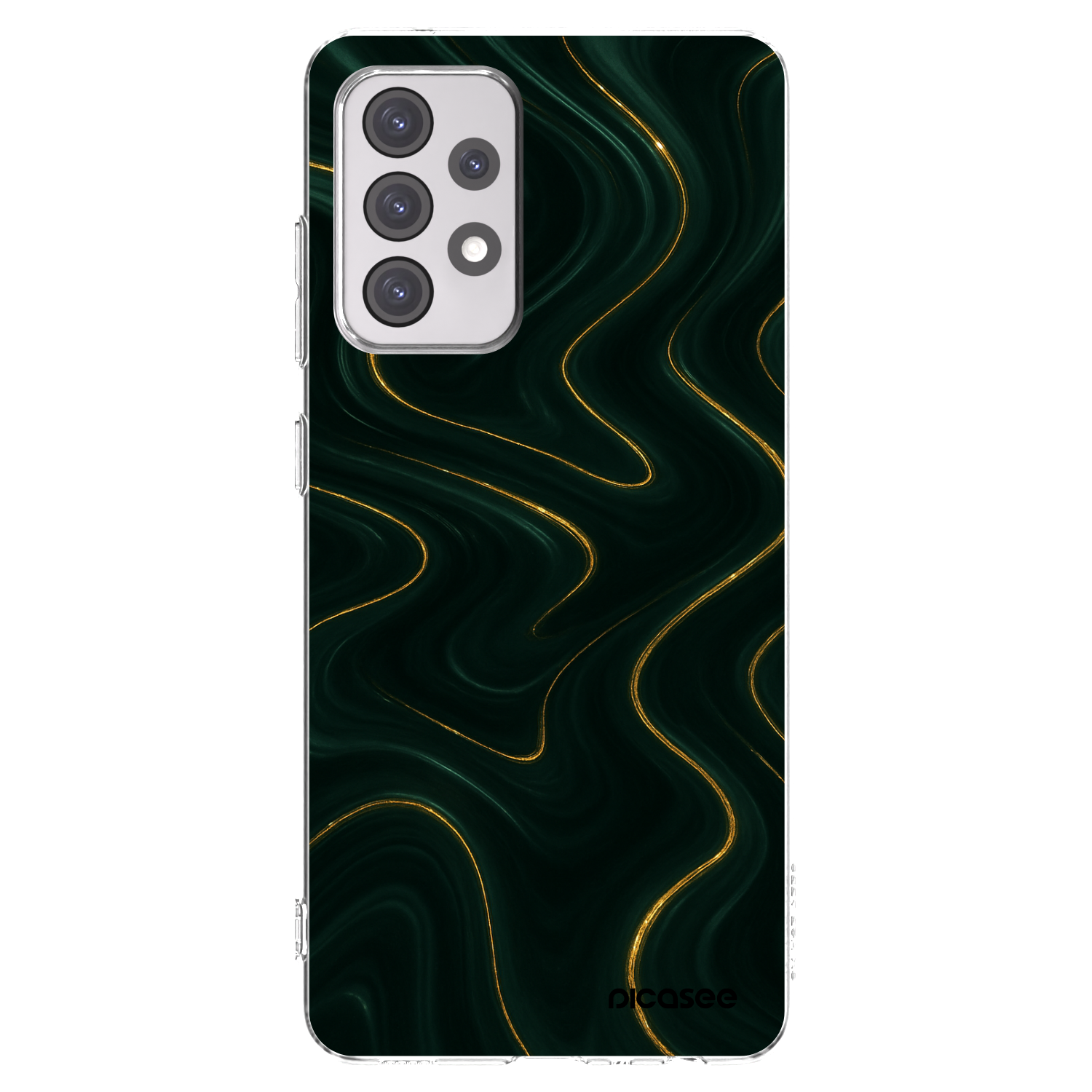 Picasee silikónový prehľadný obal pre Samsung Galaxy A52s 5G A528B - Vawes