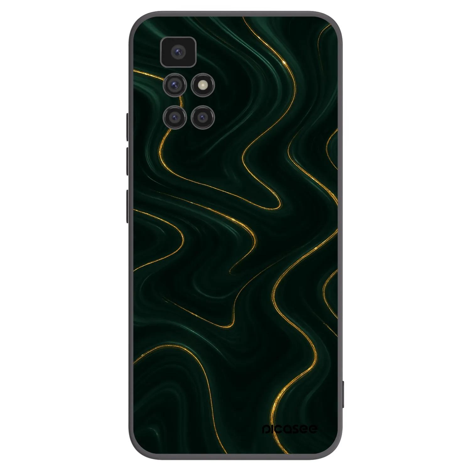 Picasee silikónový čierny obal pre Xiaomi Redmi 10 - Vawes