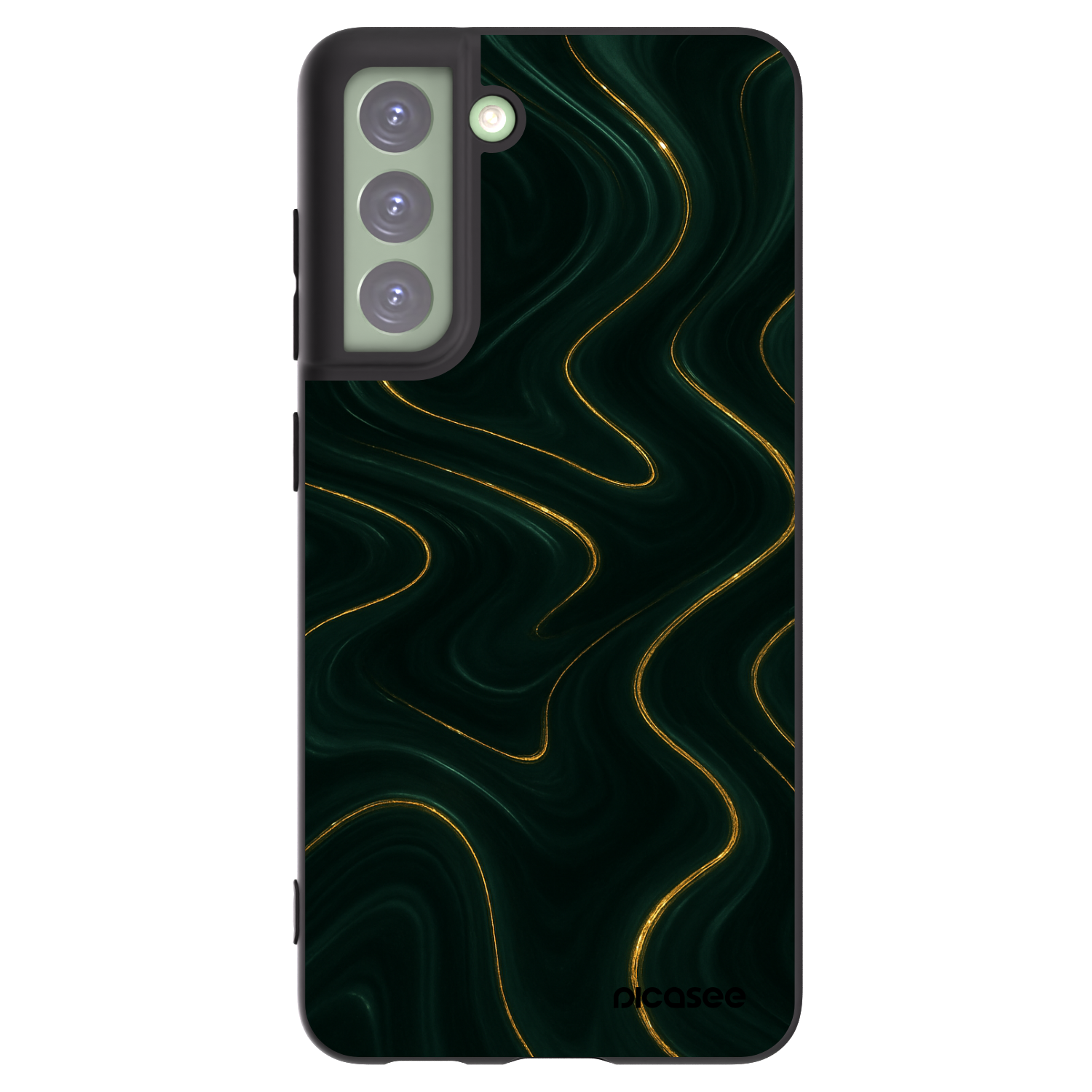 Picasee silikónový čierny obal pre Samsung Galaxy S21 FE 5G - Vawes
