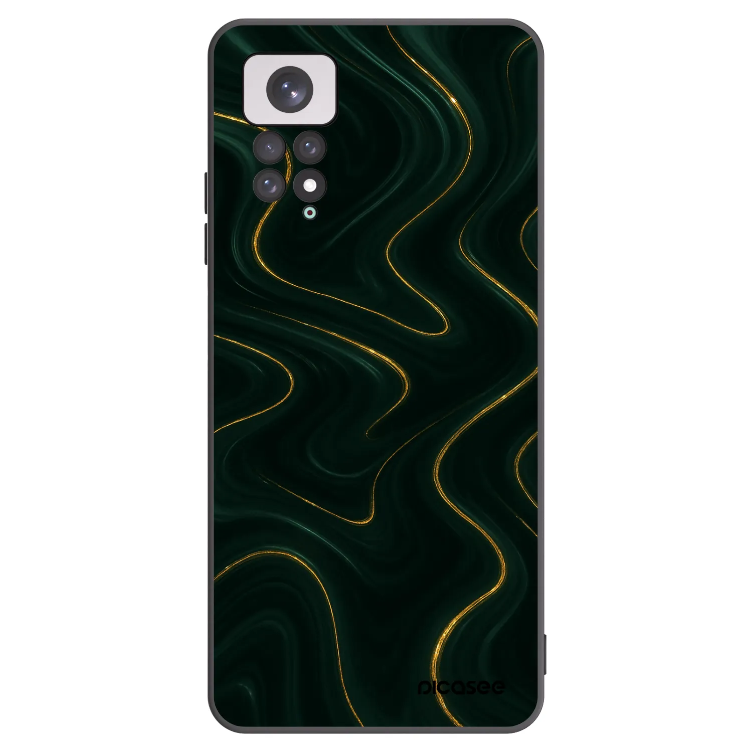 Picasee silikónový čierny obal pre Xiaomi Redmi Note 11 - Vawes