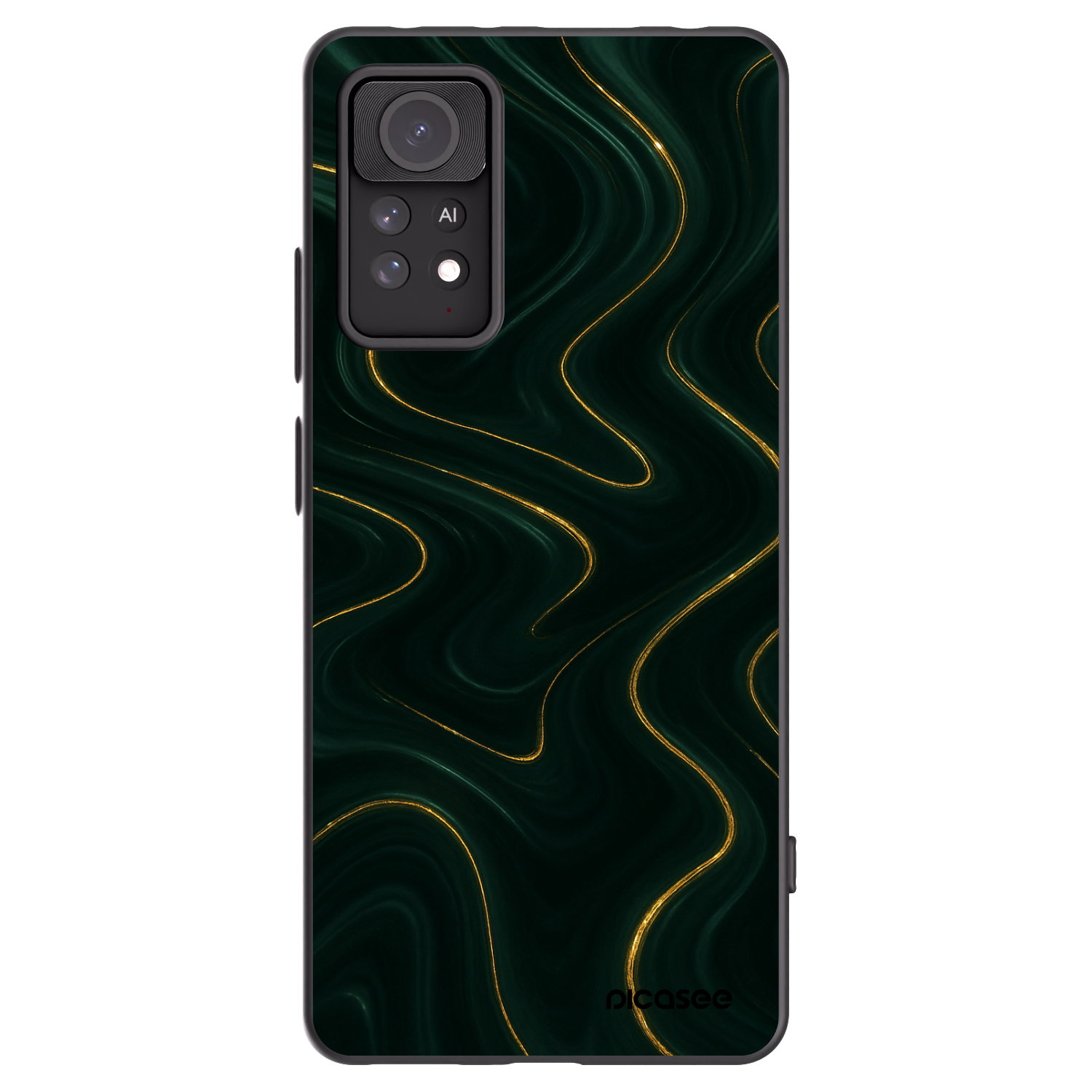 Picasee silikónový čierny obal pre Xiaomi Redmi Note 11 Pro 5G - Vawes