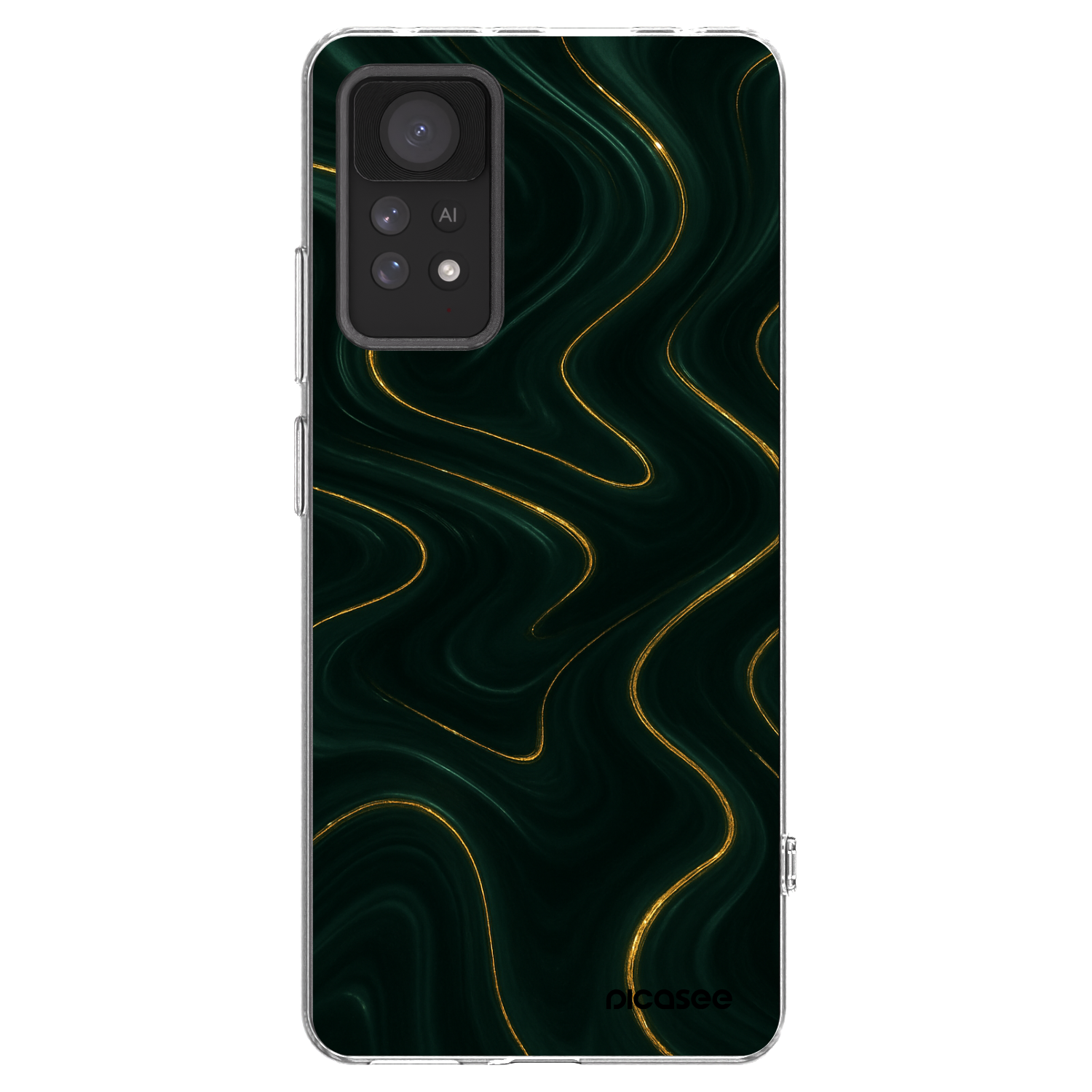 Picasee silikónový prehľadný obal pre Xiaomi Redmi Note 11 Pro 5G - Vawes