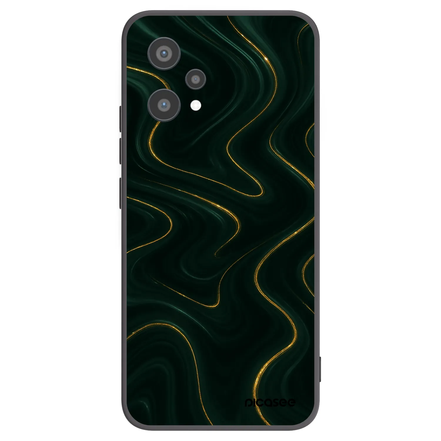Picasee silikónový čierny obal pre Realme 9 Pro 5G - Vawes
