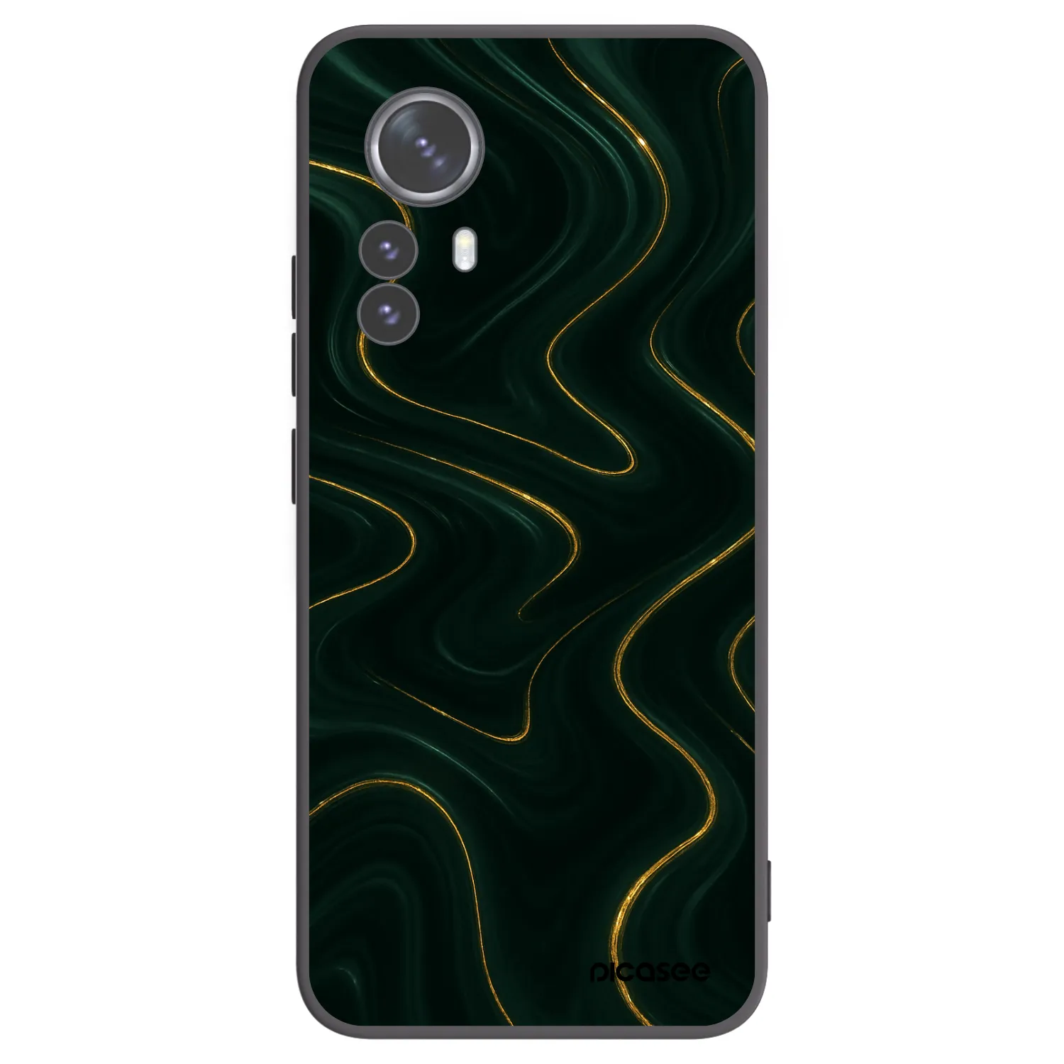 Picasee silikónový čierny obal pre Xiaomi 12 Pro - Vawes