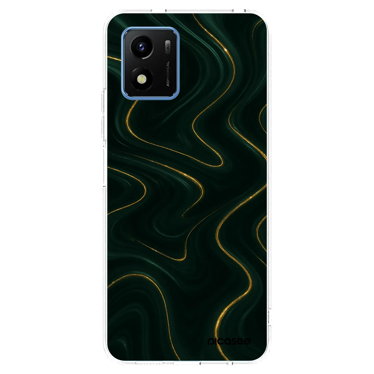 Picasee silikónový prehľadný obal pre Vivo Y01 - Vawes