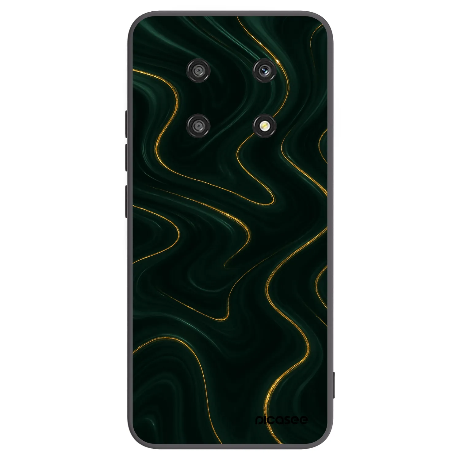 Picasee silikónový čierny obal pre Honor Magic4 Lite 5G - Vawes