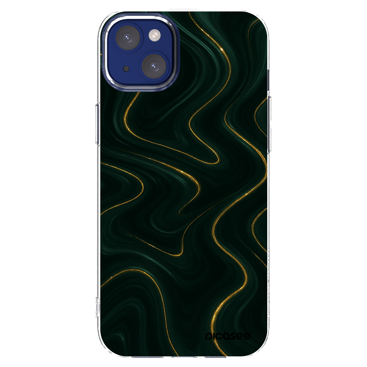 Picasee silikónový prehľadný obal pre Apple iPhone 14 Plus - Vawes