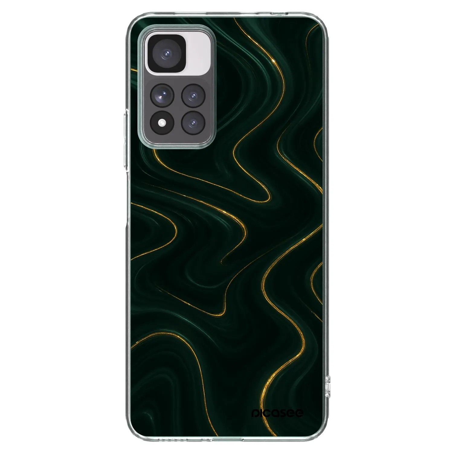 Picasee silikónový prehľadný obal pre Xiaomi Redmi Note 11 Pro+ 5G - Vawes