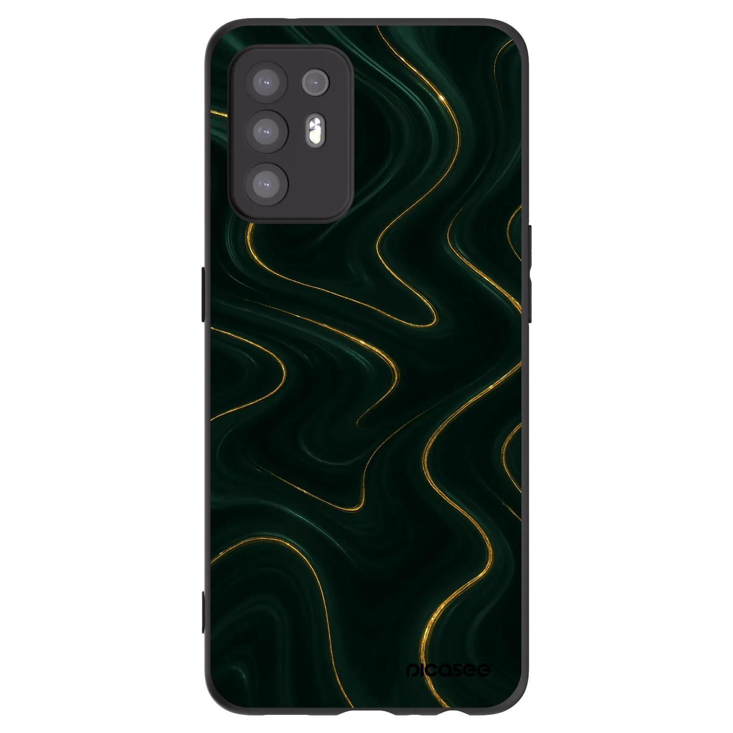 Picasee silikónový čierny obal pre OPPO A94 5G - Vawes