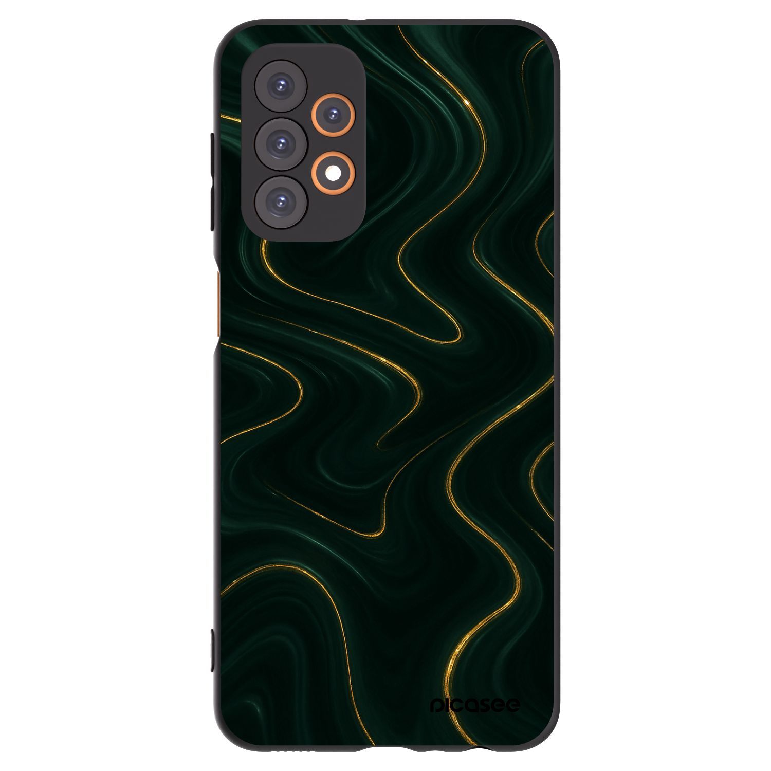 Picasee silikónový čierny obal pre Samsung Galaxy A23 A235F 4G - Vawes