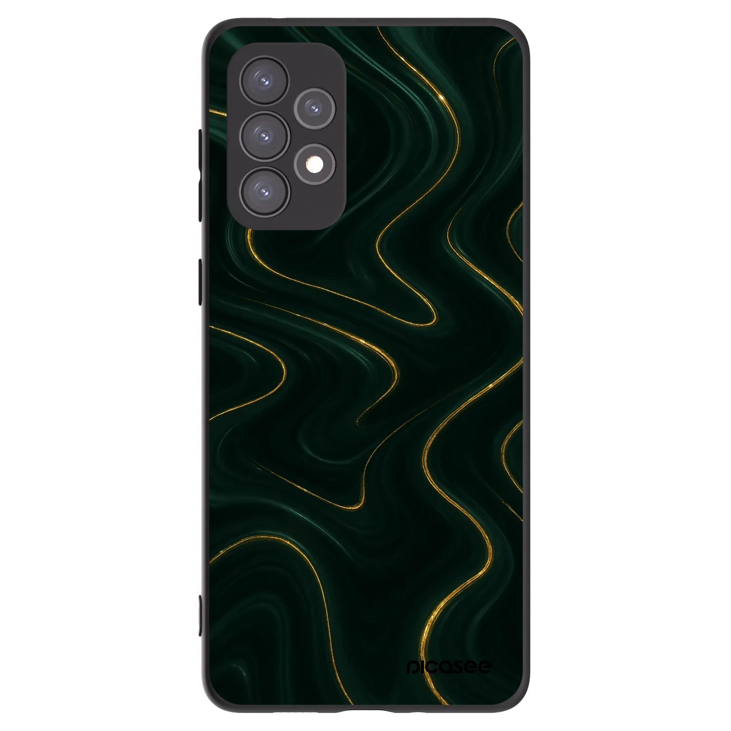 Picasee silikónový čierny obal pre Samsung Galaxy A73 5G - Vawes
