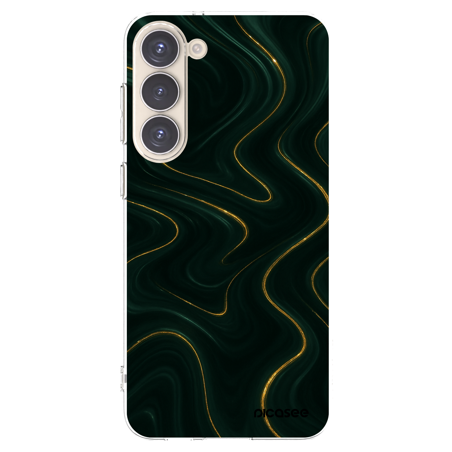 Picasee silikónový prehľadný obal pre Samsung Galaxy S23+ 5G - Vawes