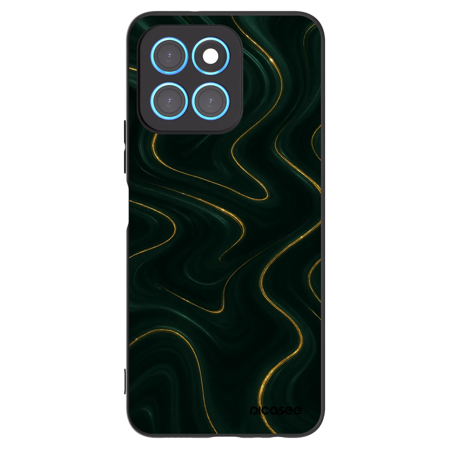 Picasee silikónový čierny obal pre Honor X6 - Vawes