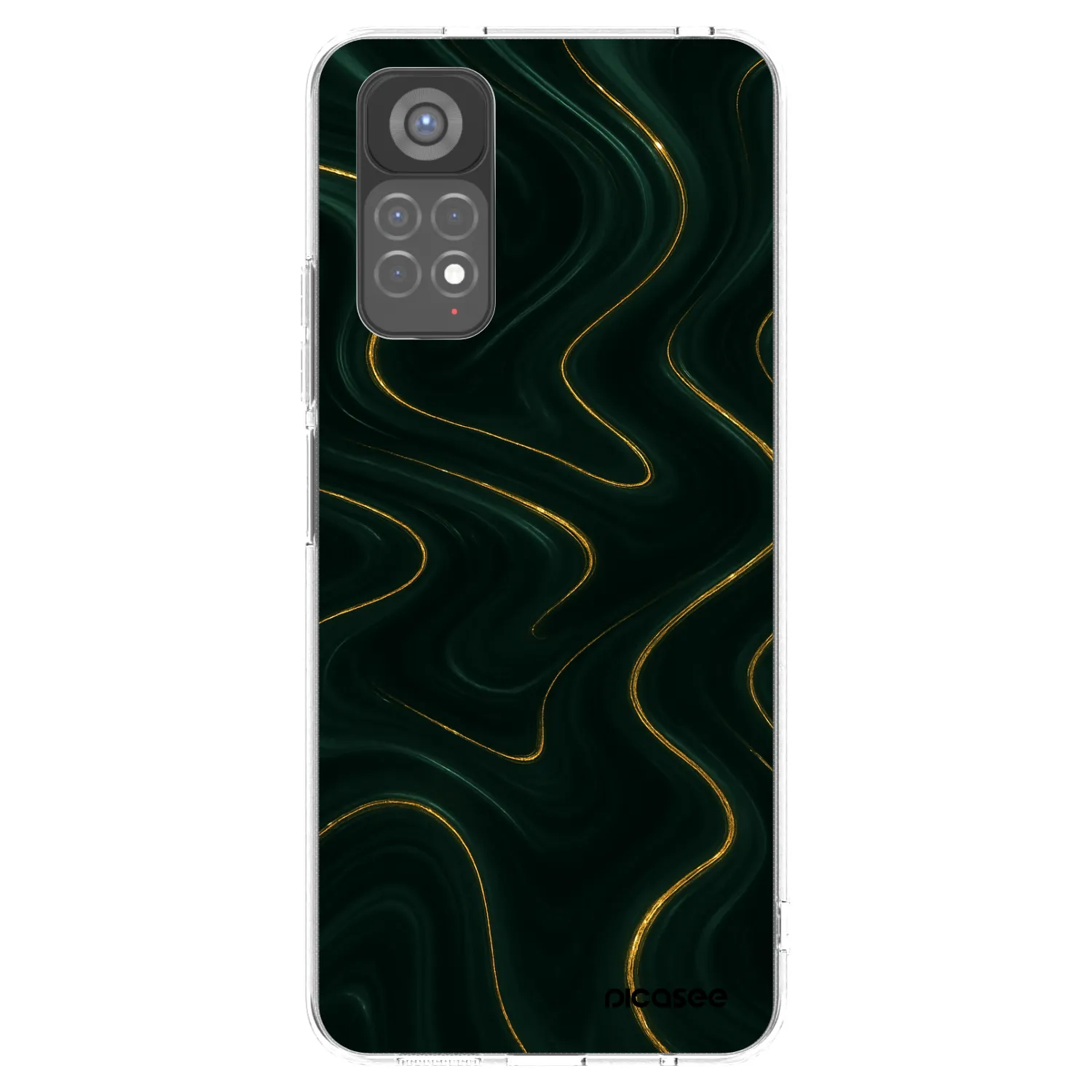 Picasee silikónový prehľadný obal pre Xiaomi Redmi Note 11S 5G - Vawes