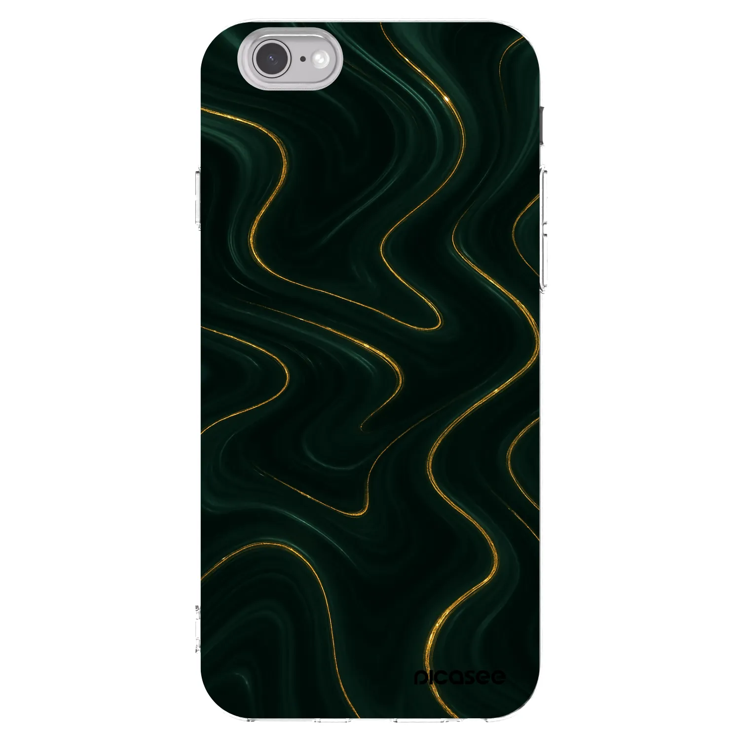 Picasee silikónový prehľadný obal pre Apple iPhone 6/6S - Vawes