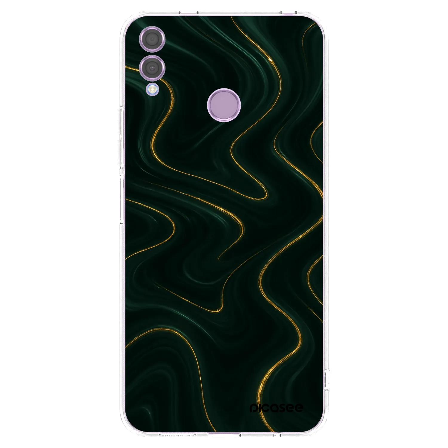 Picasee silikónový prehľadný obal pre Honor 8X - Vawes