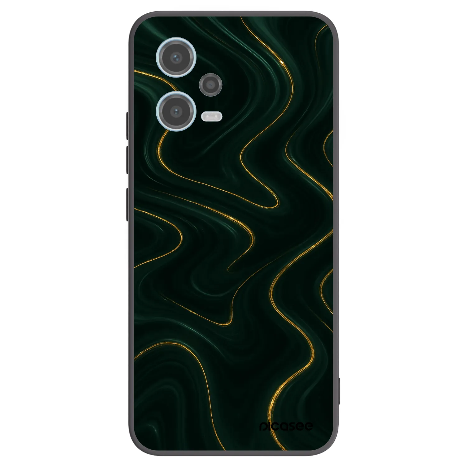 Picasee silikónový čierny obal pre Xiaomi Redmi Note 12 5G - Vawes