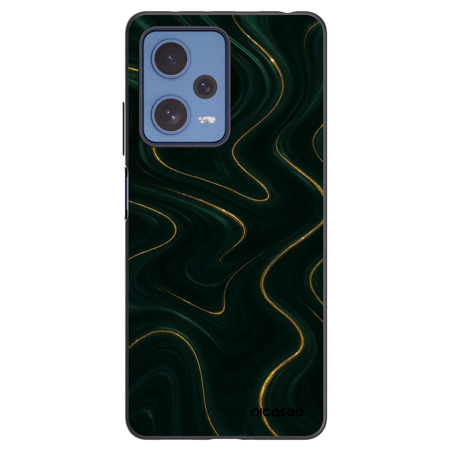 Picasee silikónový čierny obal pre Xiaomi Redmi Note 12 Pro 5G - Vawes