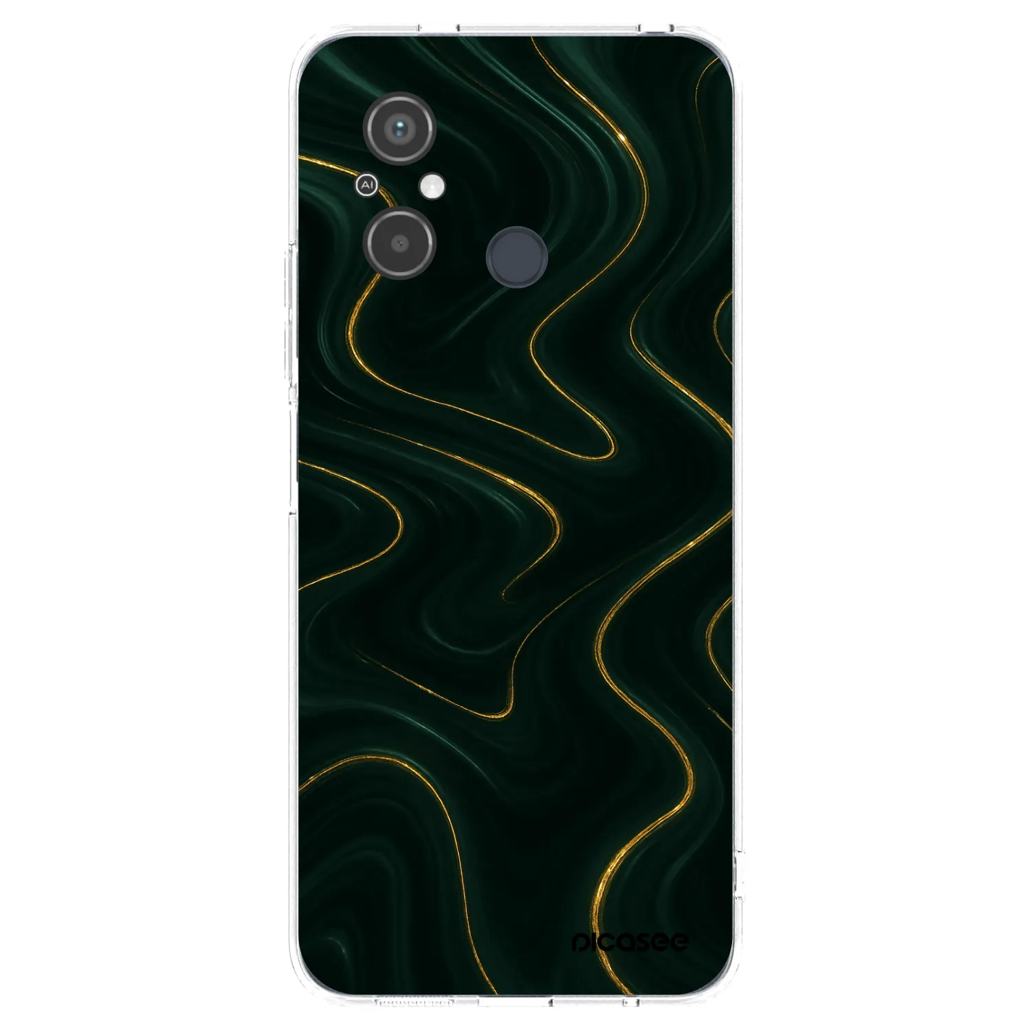 Picasee silikónový prehľadný obal pre Xiaomi Redmi 12C - Vawes