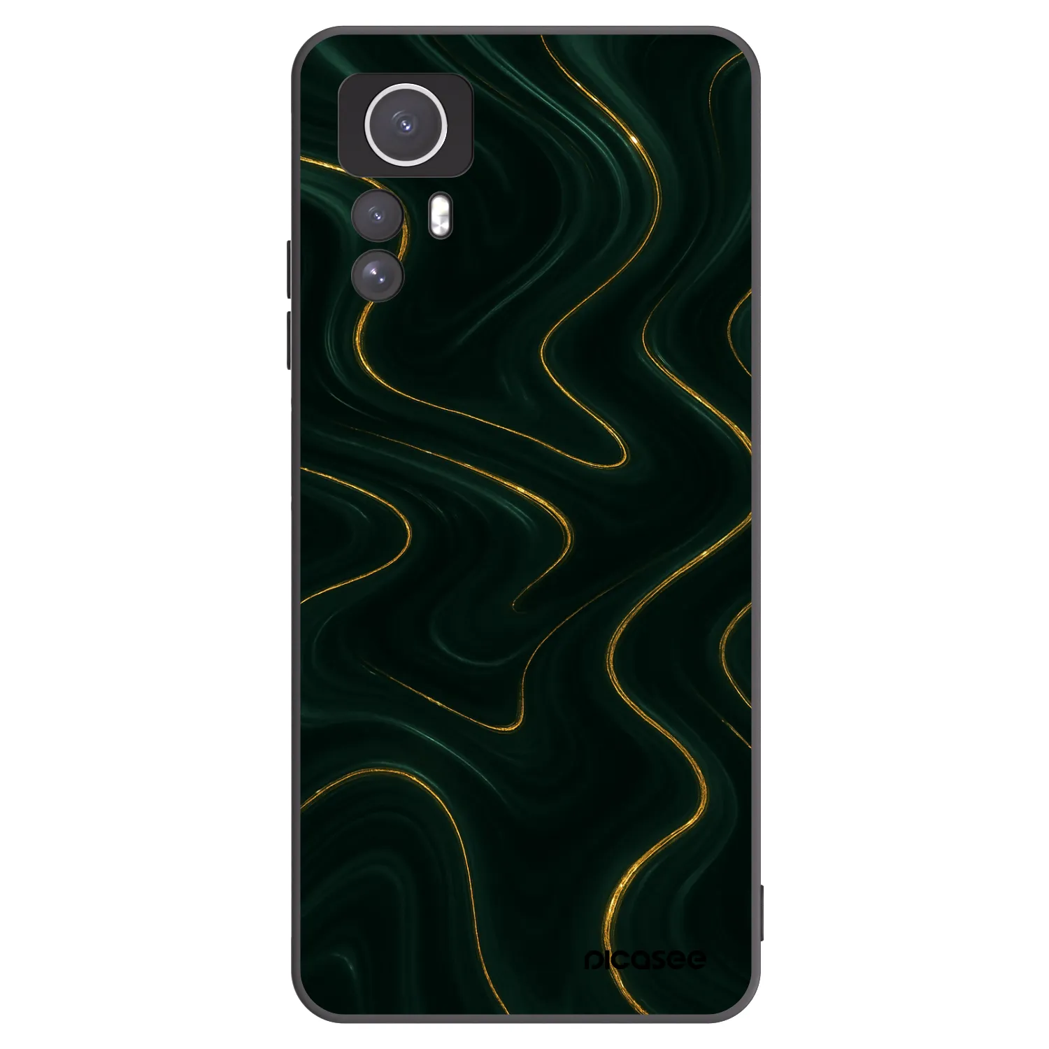Picasee silikónový čierny obal pre Xiaomi Redmi Note 12S - Vawes