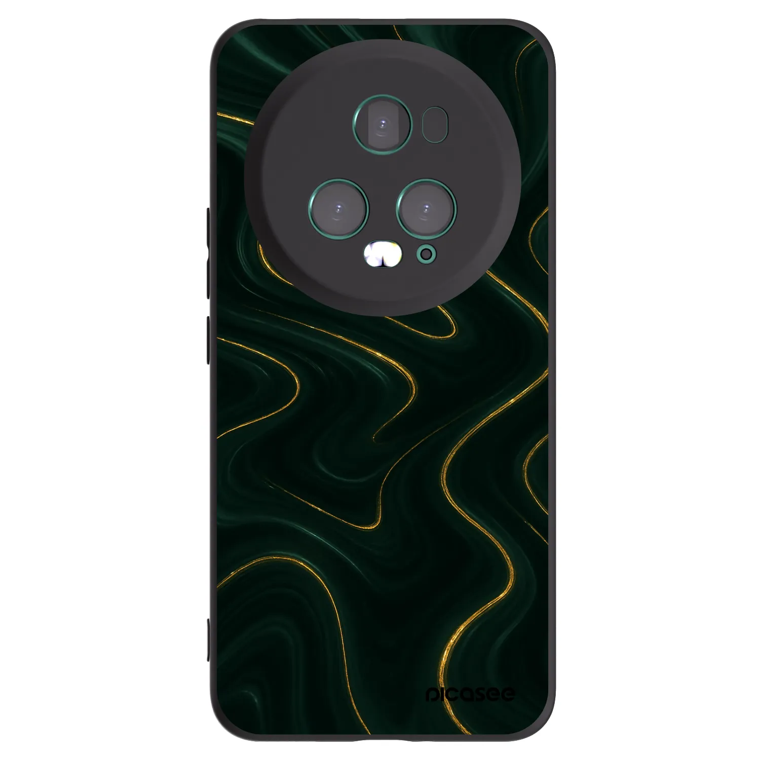 Picasee silikónový čierny obal pre Honor Magic5 Pro - Vawes