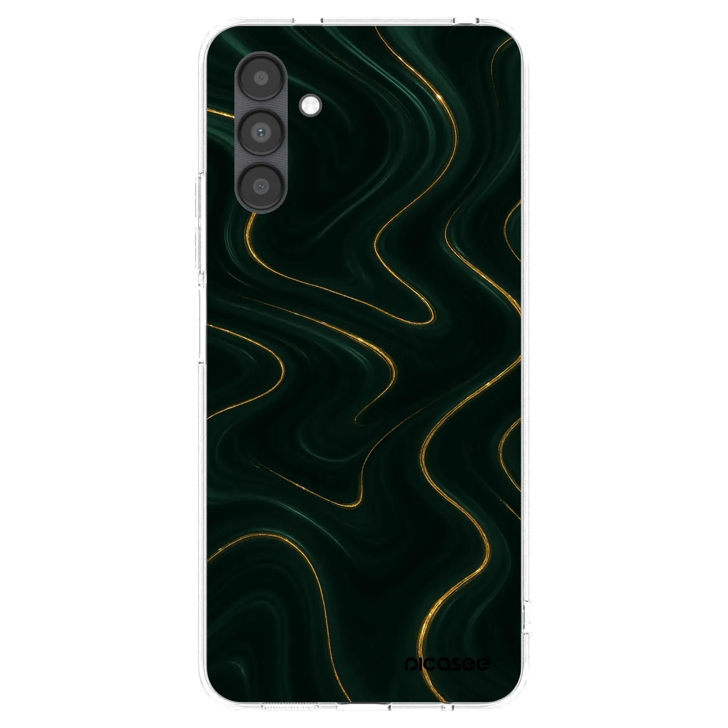 Picasee silikónový prehľadný obal pre Samsung Galaxy A04s A047F - Vawes