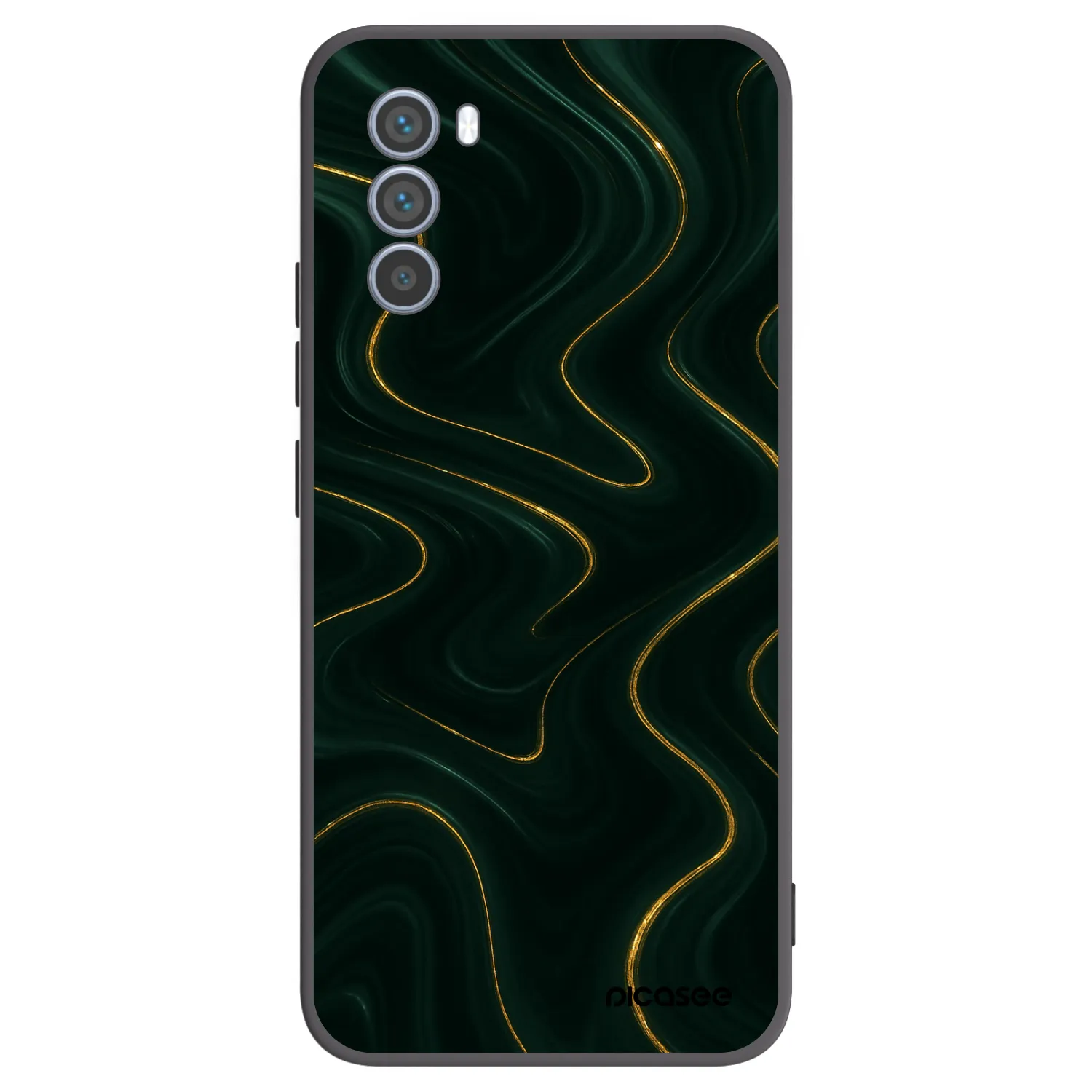 Picasee silikónový čierny obal pre Motorola Moto G62 - Vawes