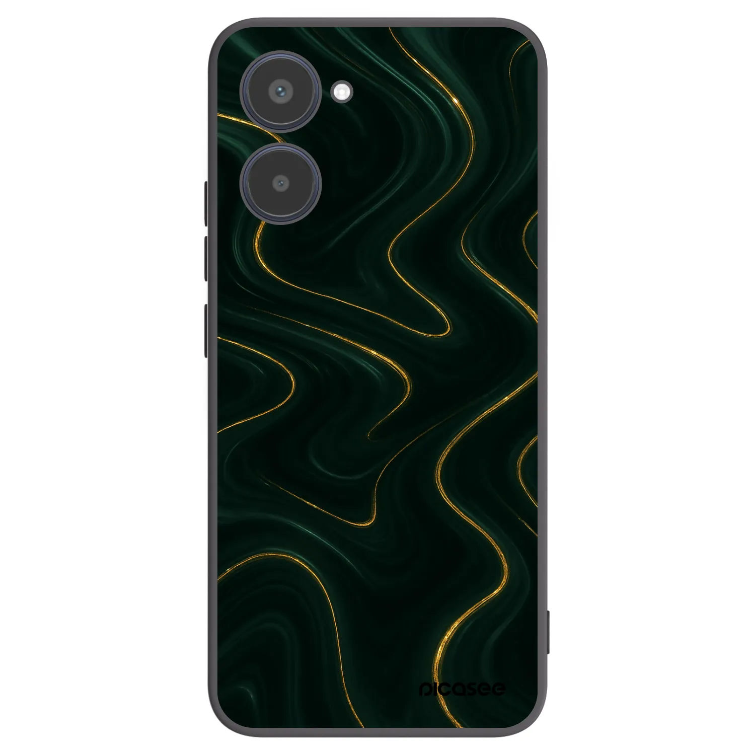 Picasee silikónový čierny obal pre Realme 10 4G - Vawes