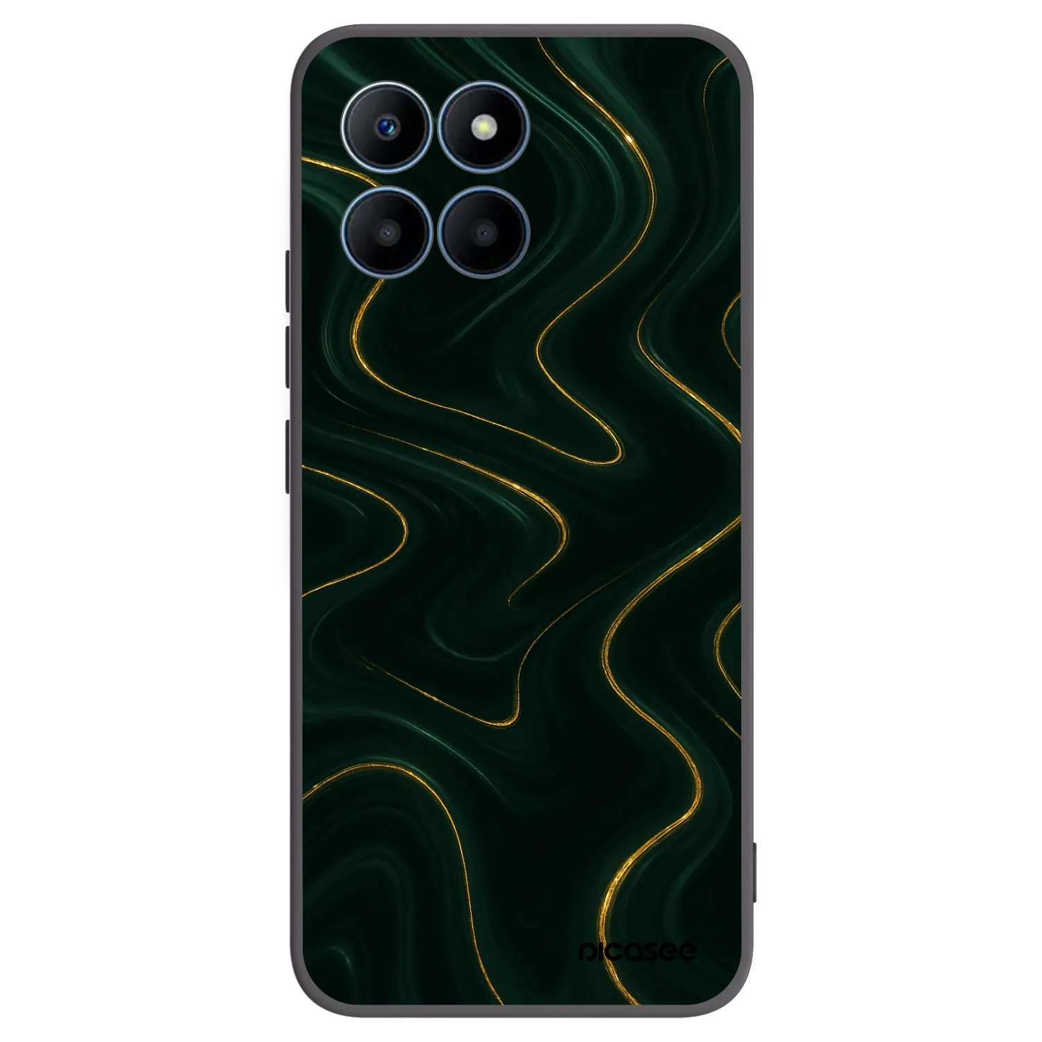 Picasee silikónový čierny obal pre Honor 70 Lite - Vawes