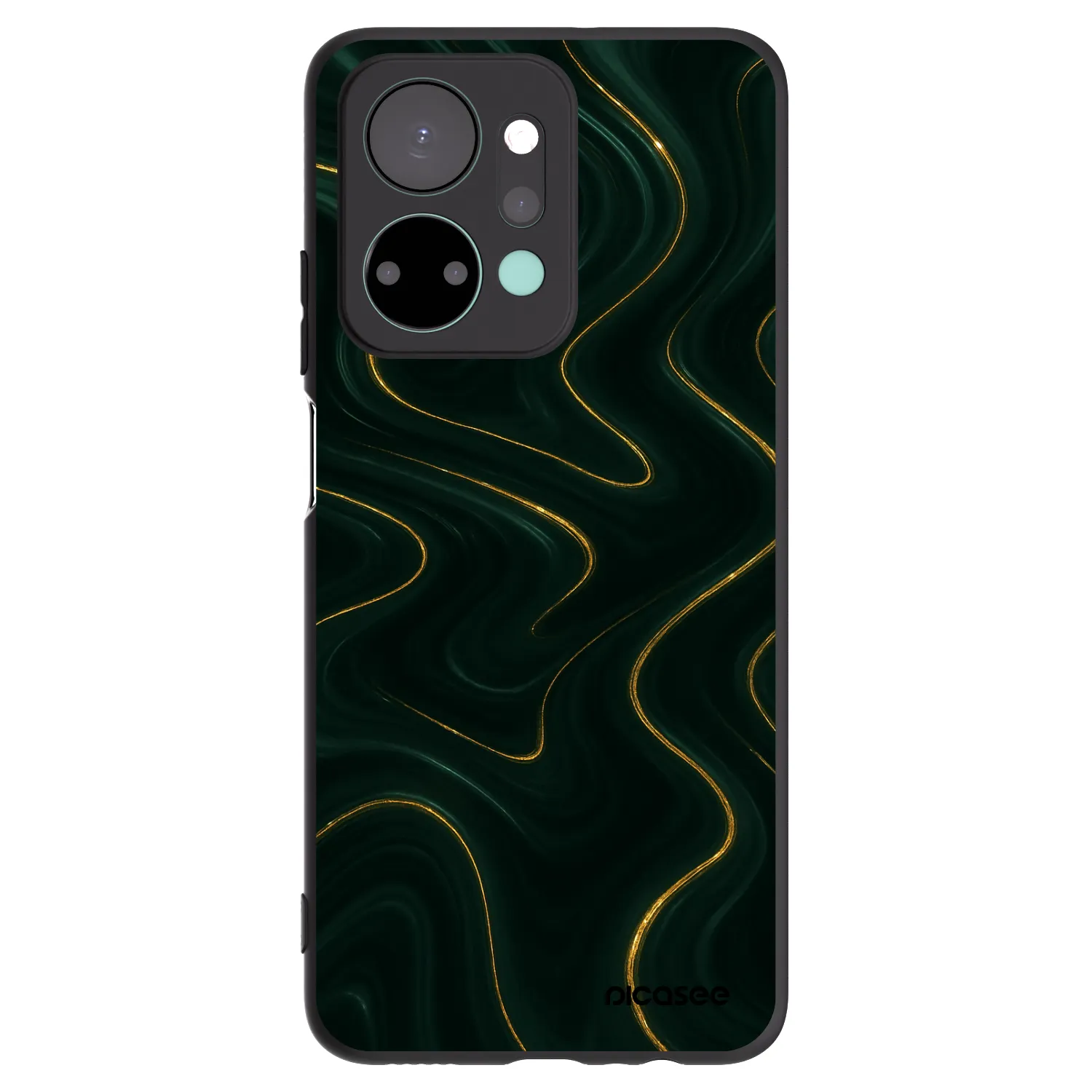 Picasee silikónový čierny obal pre Honor X7a - Vawes