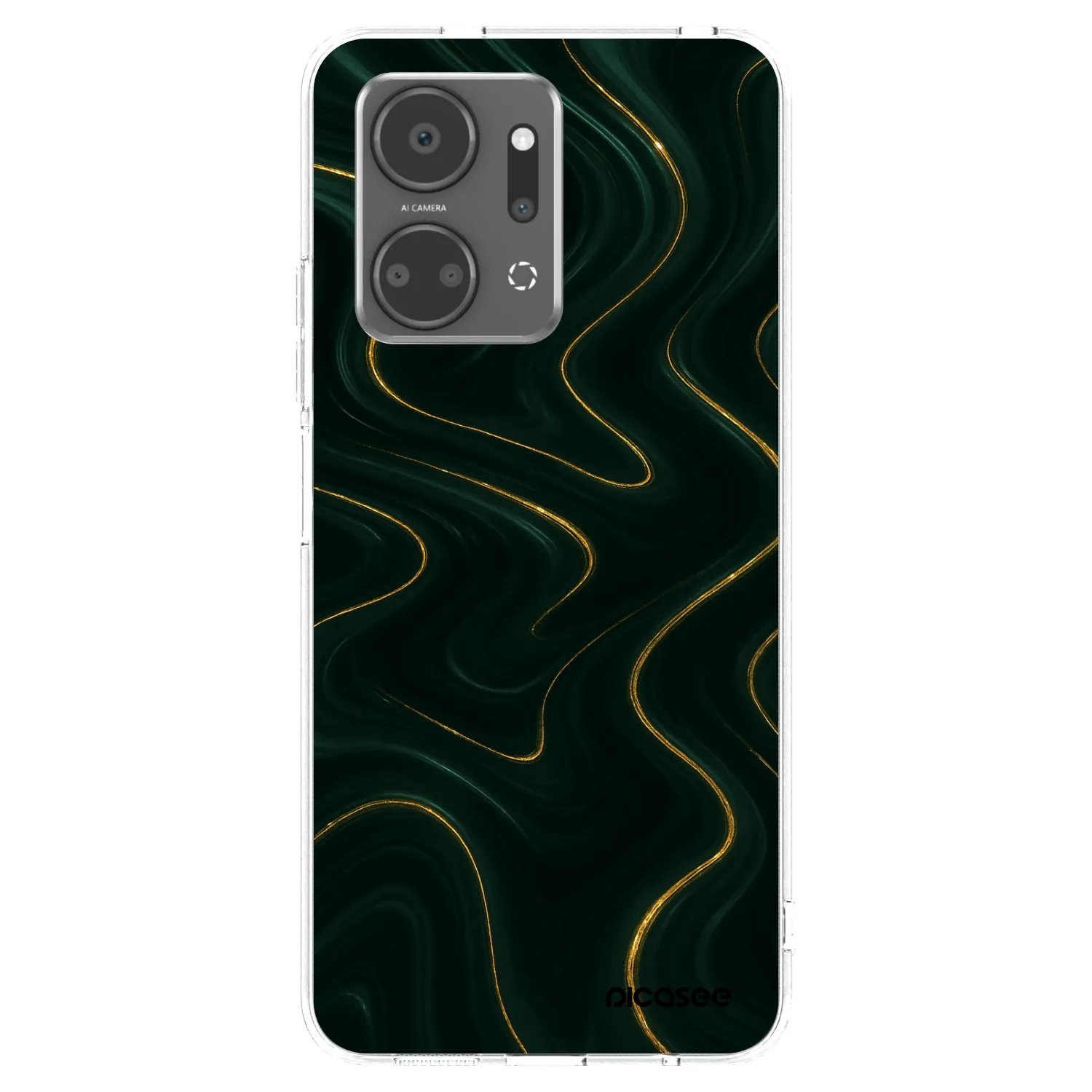 Picasee silikónový prehľadný obal pre Honor X7a - Vawes