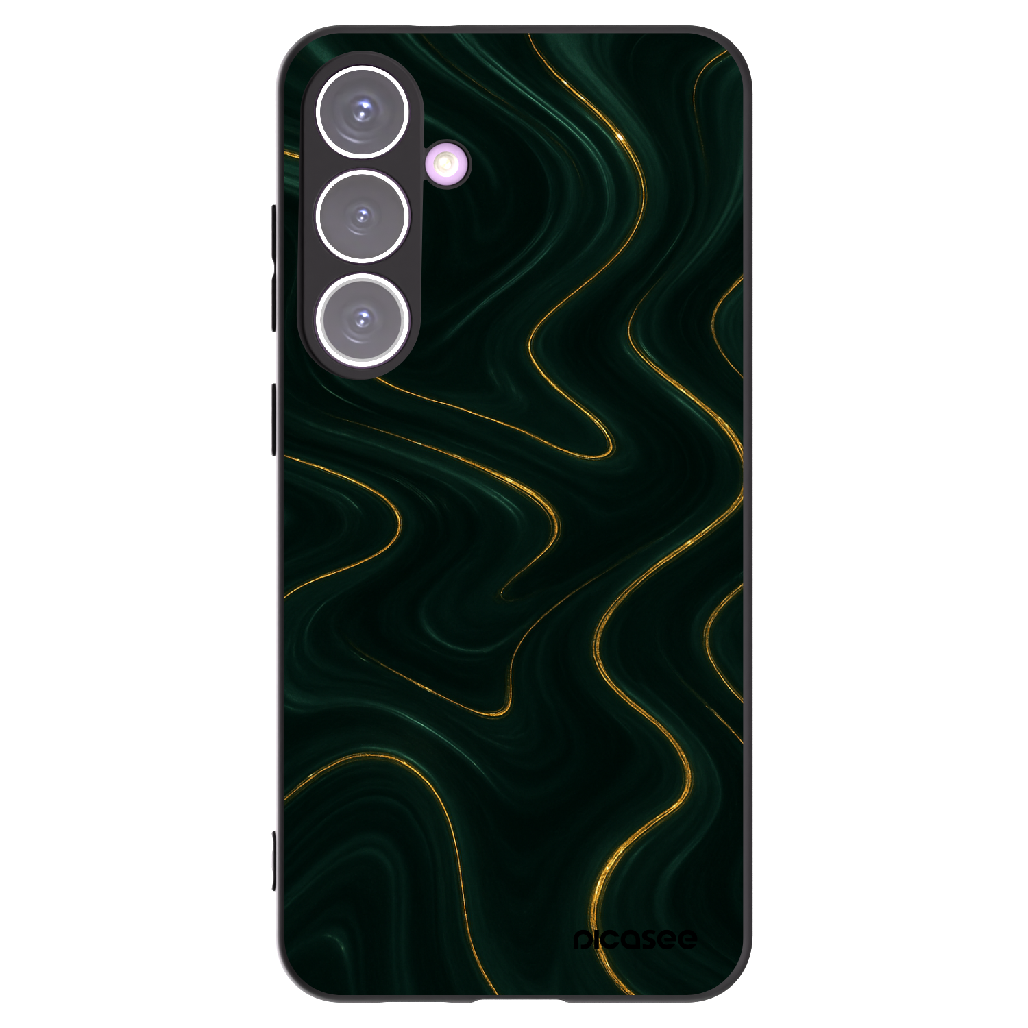 Picasee silikónový čierny obal pre Samsung Galaxy S24+ S926B 5G - Vawes