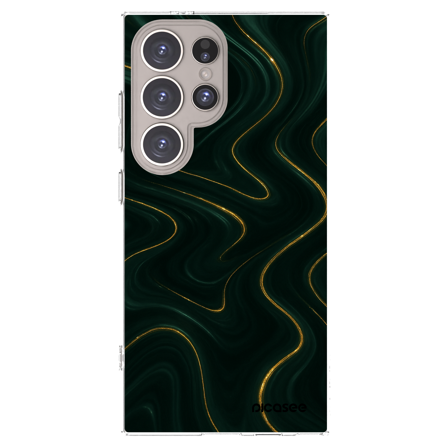 Picasee silikónový prehľadný obal pre Samsung Galaxy S24 Ultra S928B 5G - Vawes