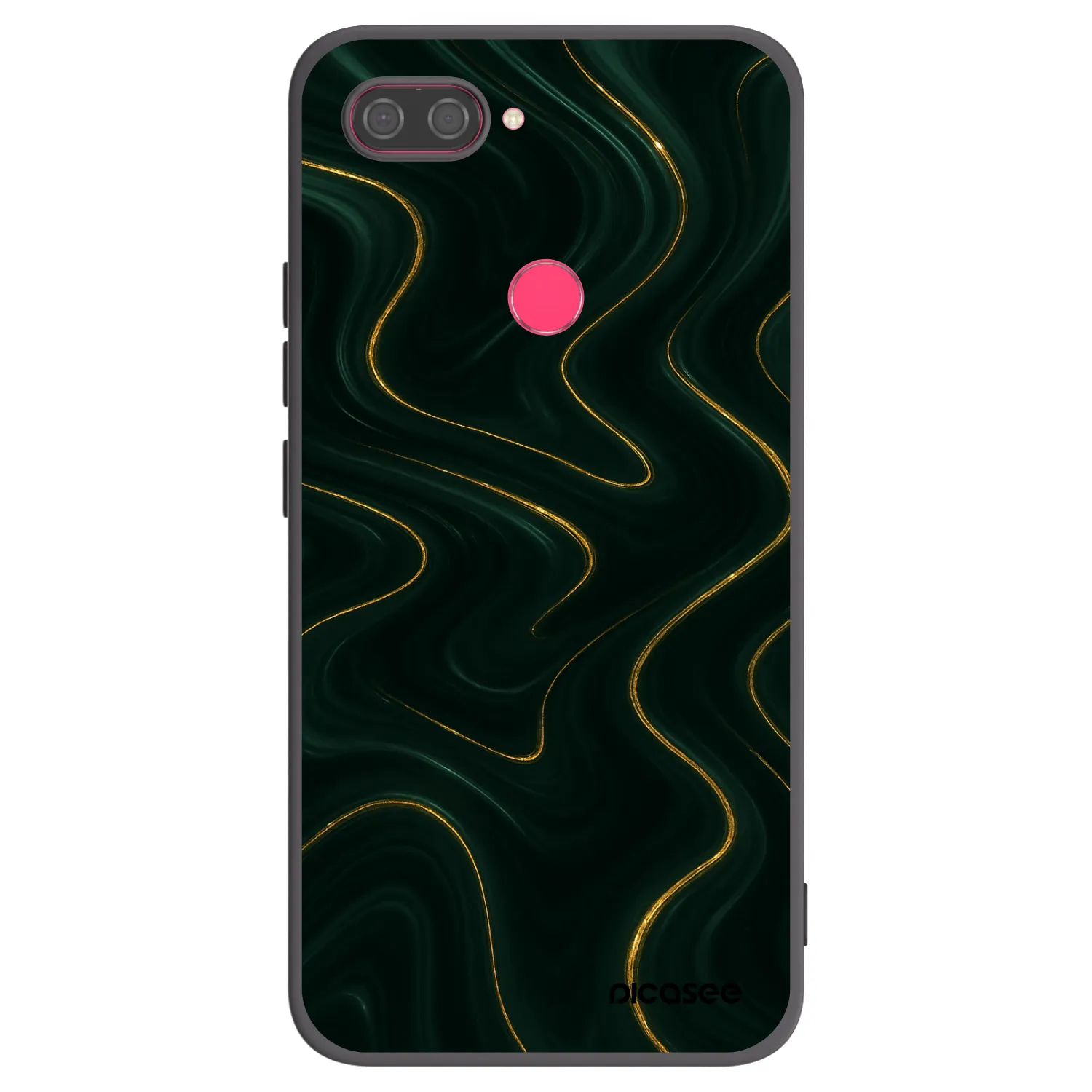 Picasee silikónový čierny obal pre Xiaomi Mi 8 Lite - Vawes