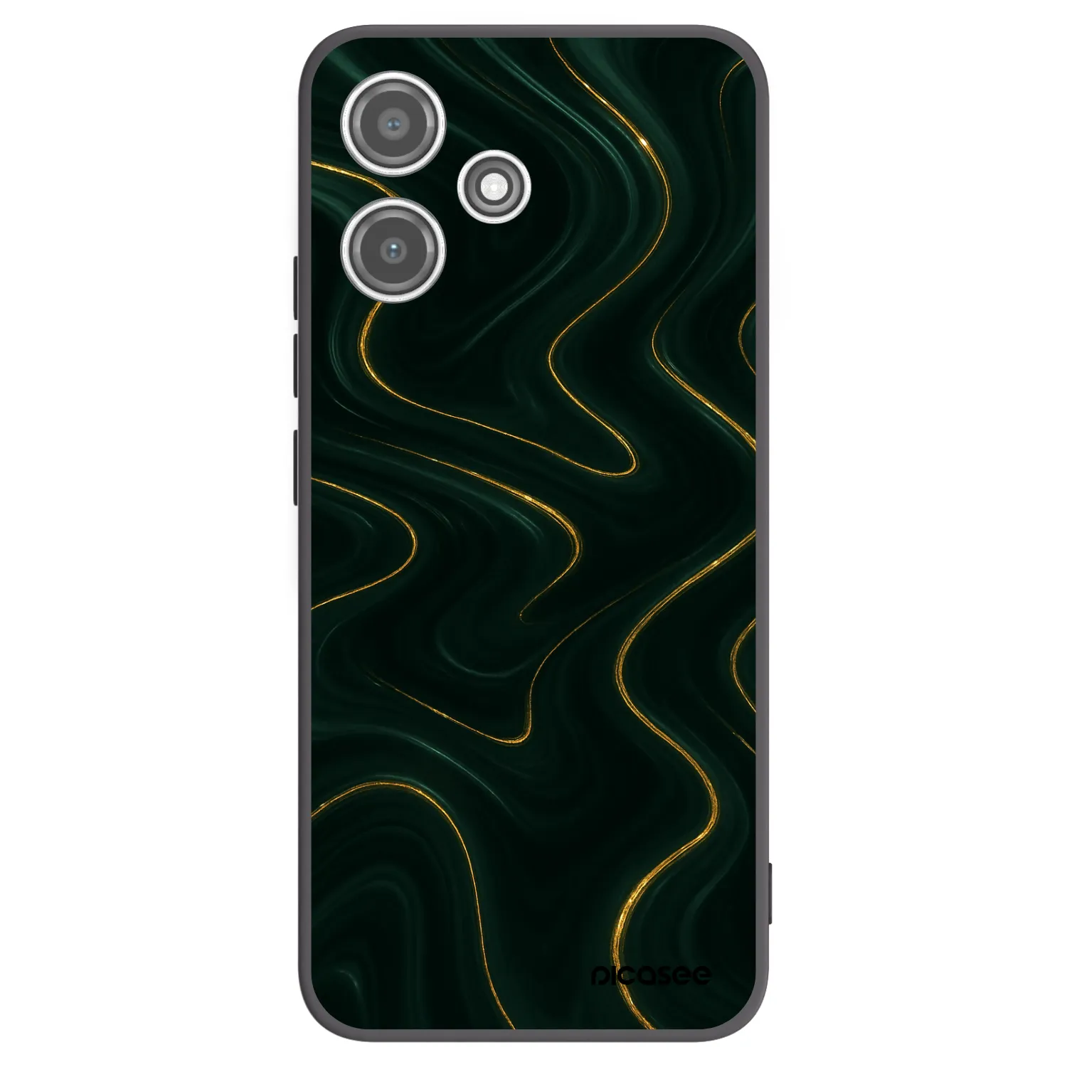 Picasee silikónový čierny obal pre Xiaomi Redmi 12 5G - Vawes
