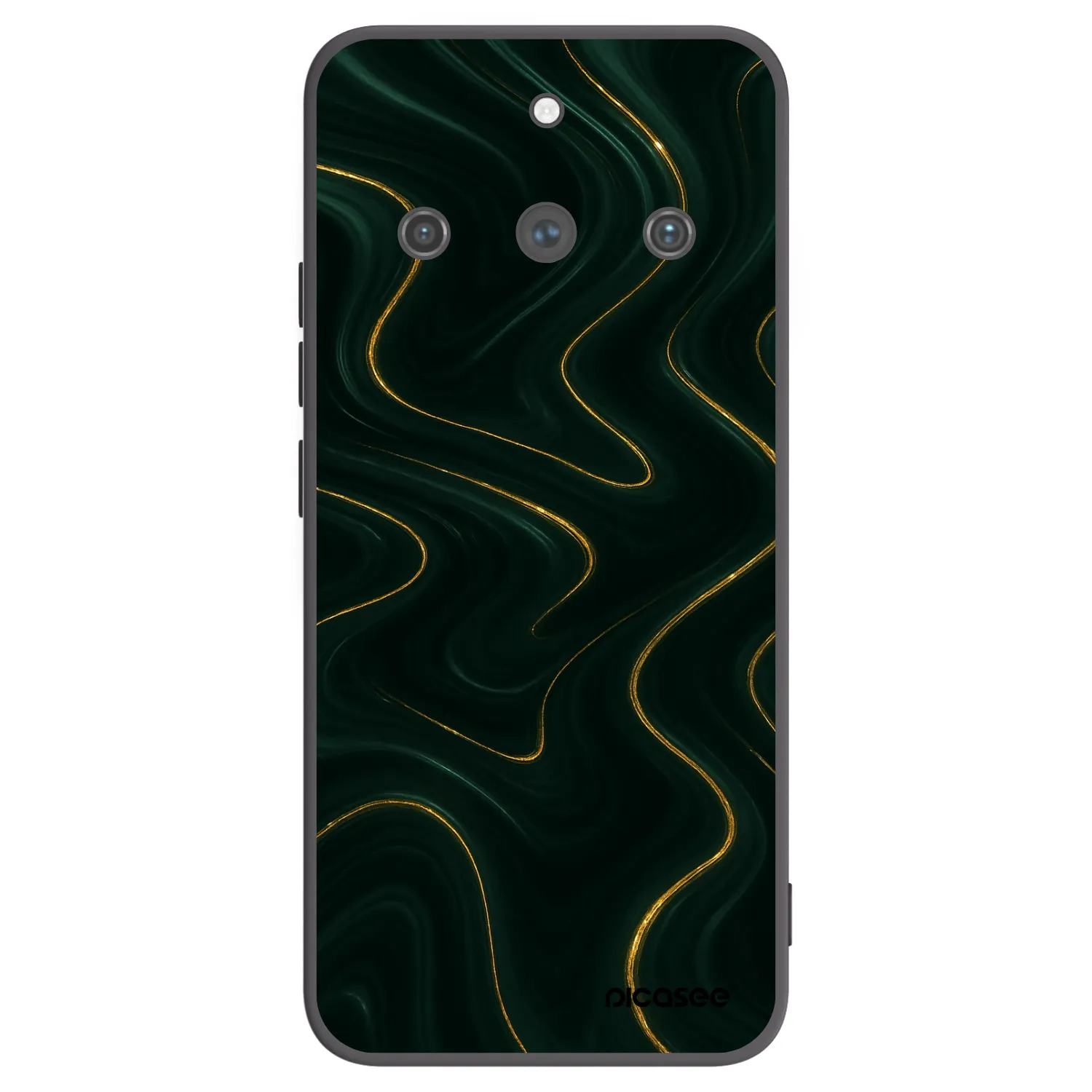Picasee silikónový čierny obal pre Realme 11 Pro+ - Vawes