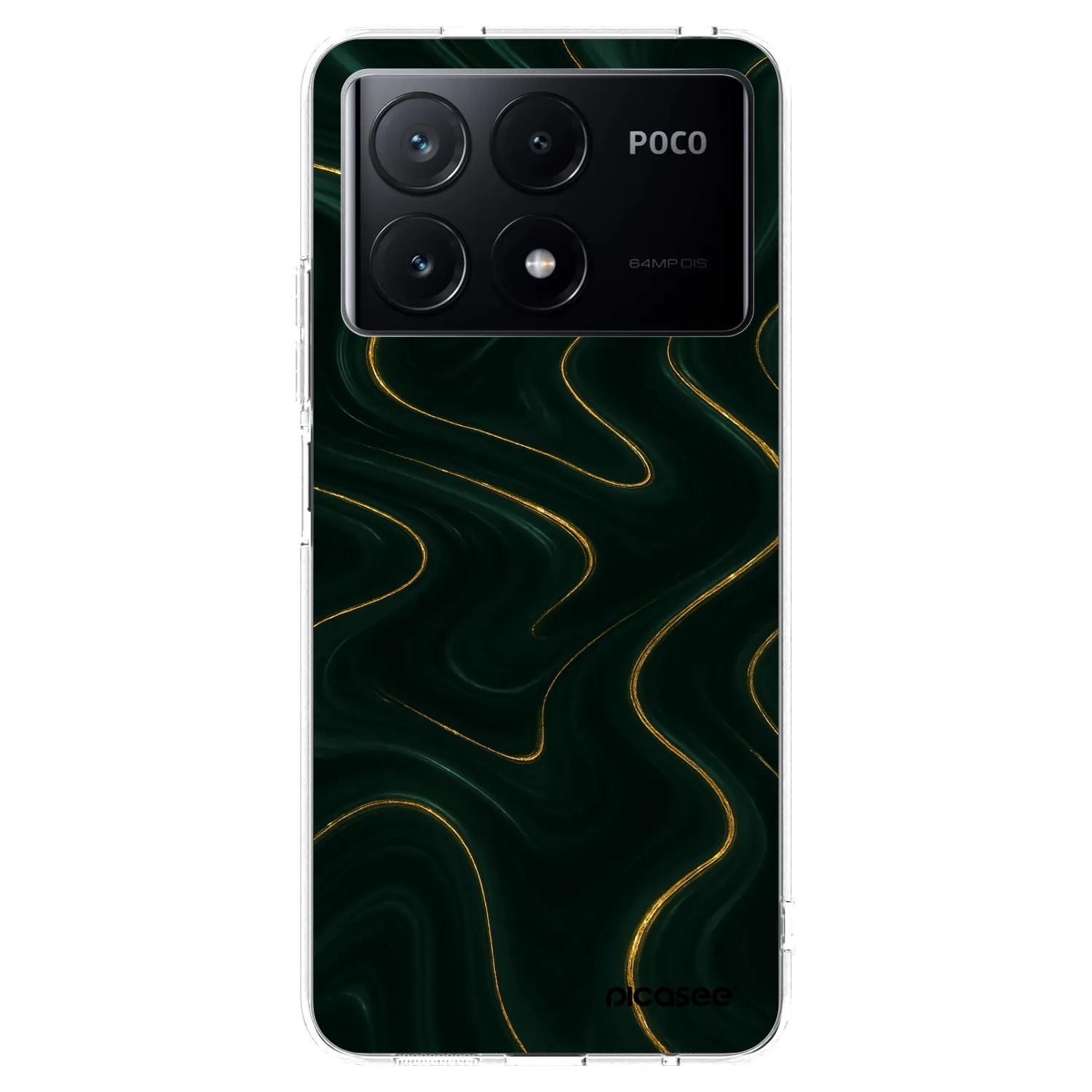 Picasee silikónový prehľadný obal pre Xiaomi Poco X6 Pro - Vawes