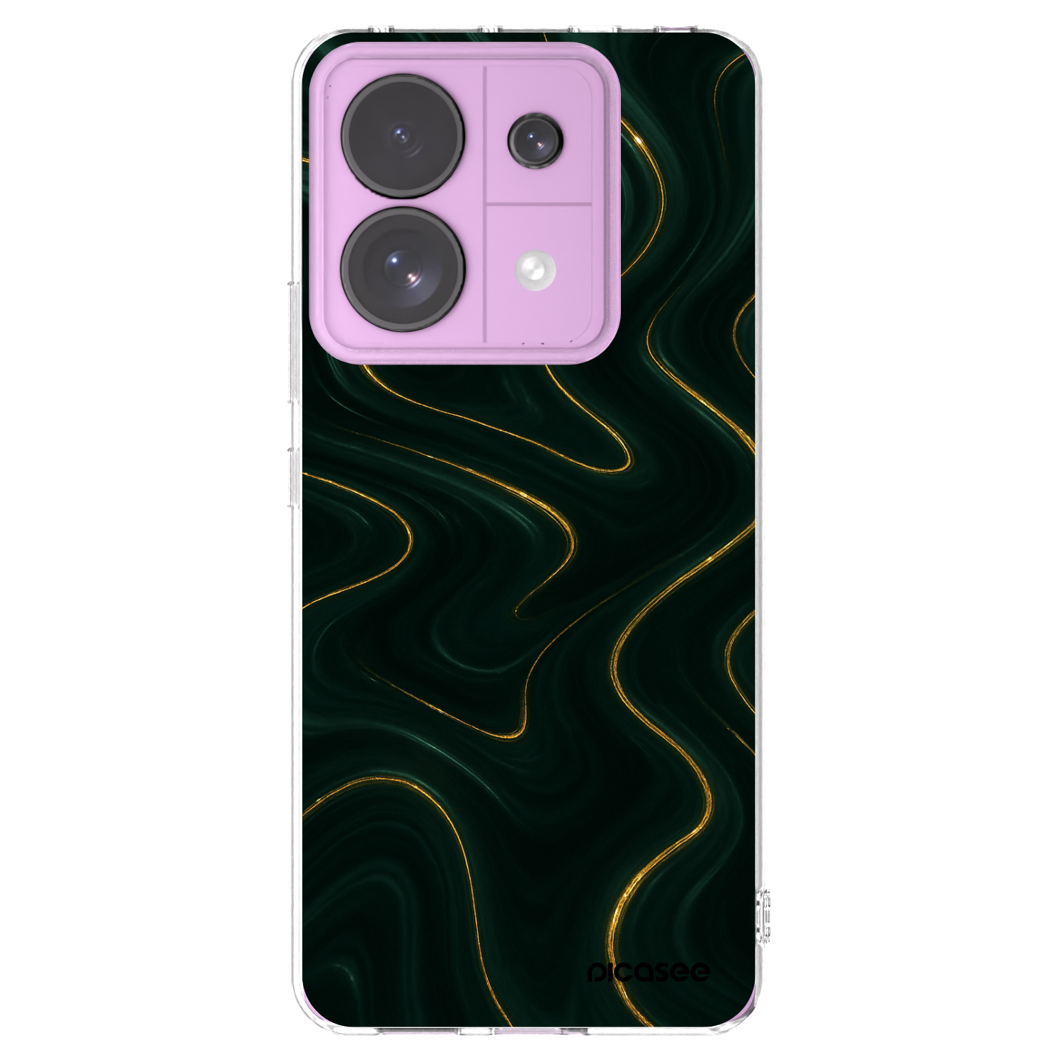 Picasee silikónový prehľadný obal pre Xiaomi Redmi Note 13 Pro 5G - Vawes