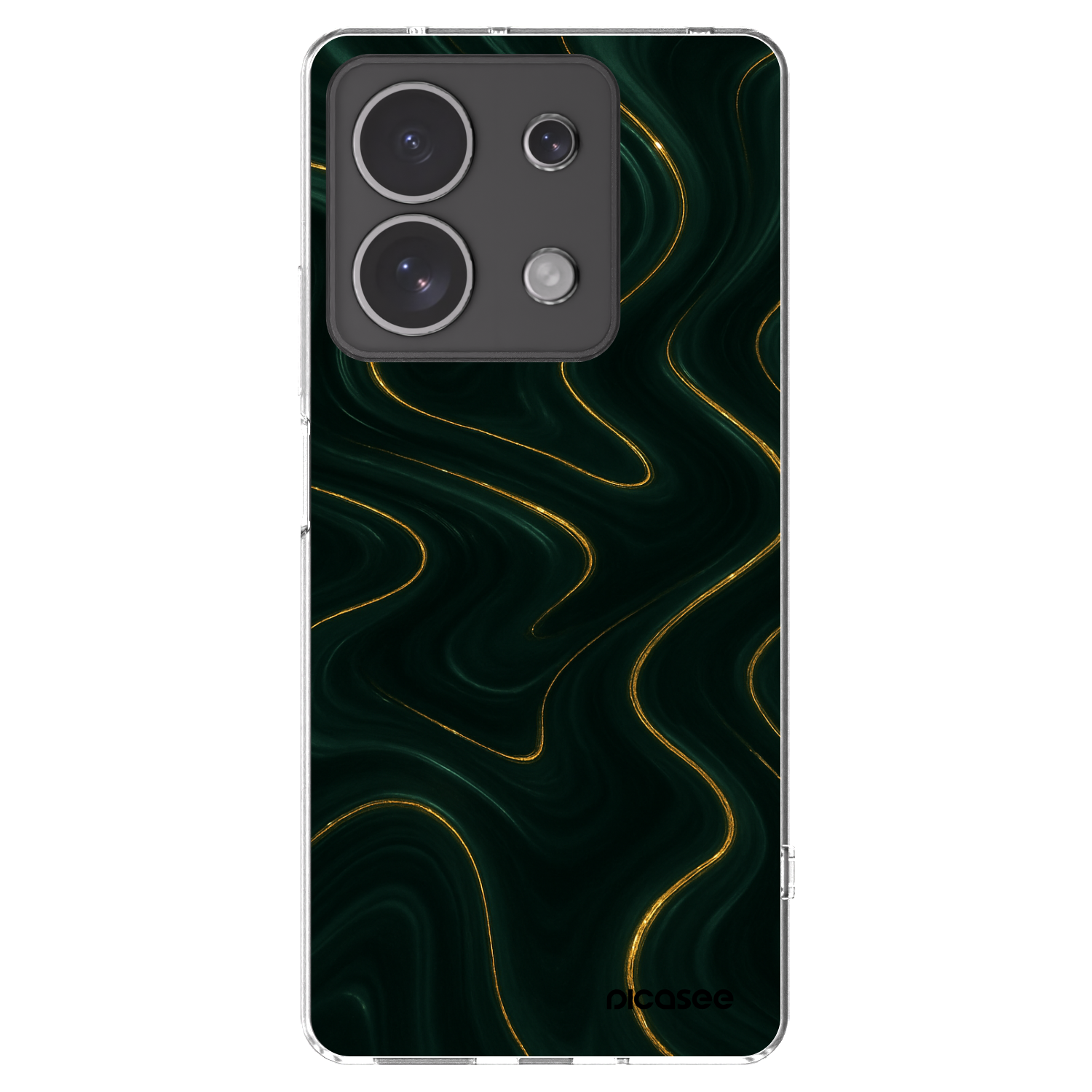 Picasee silikónový prehľadný obal pre Xiaomi Redmi Note 13 4G - Vawes