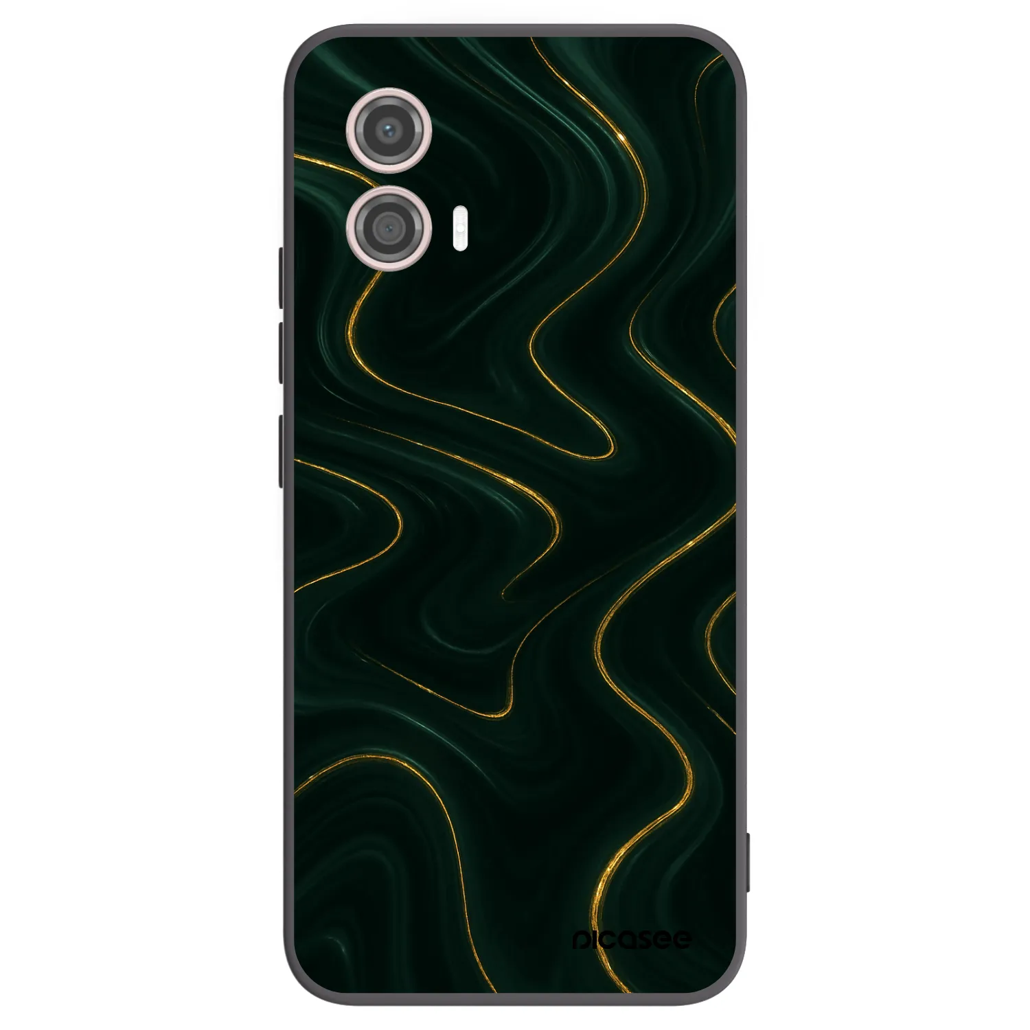 Picasee silikónový čierny obal pre Motorola Moto G53 5G - Vawes