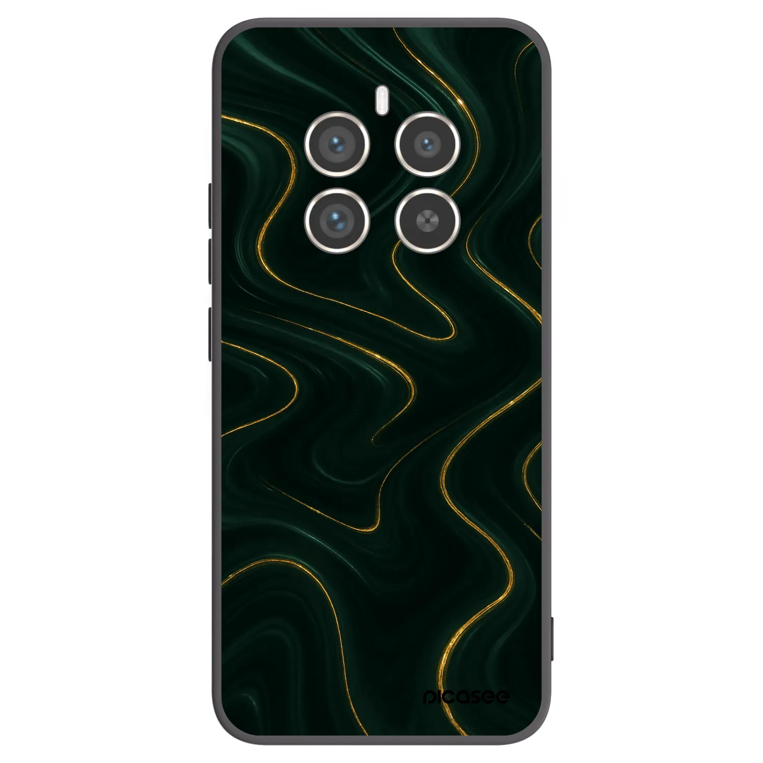 Picasee silikónový čierny obal pre Realme 12 Pro 5G - Vawes