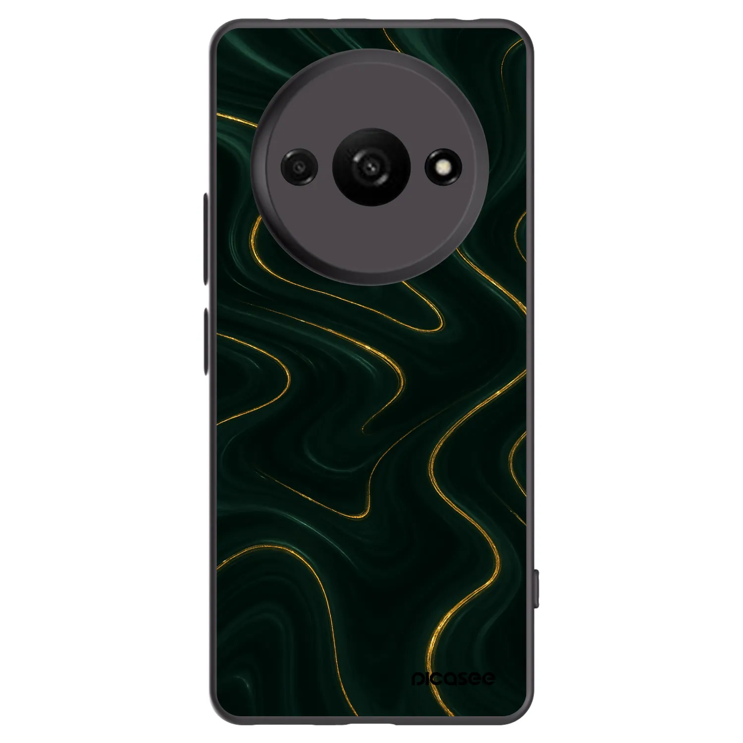 Picasee silikónový čierny obal pre Xiaomi Redmi A3 - Vawes