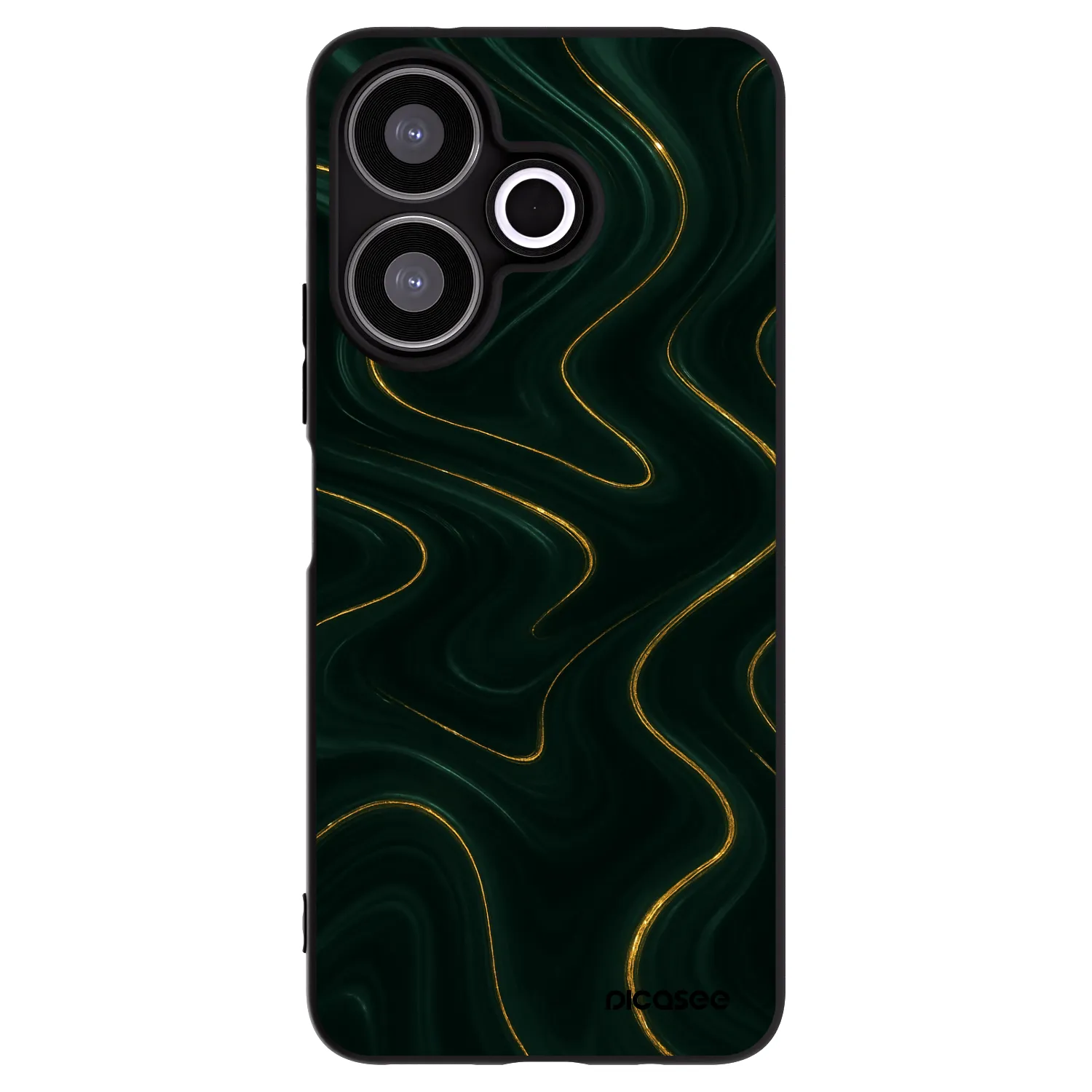 Picasee silikónový čierny obal pre Xiaomi Redmi 13 4G - Vawes
