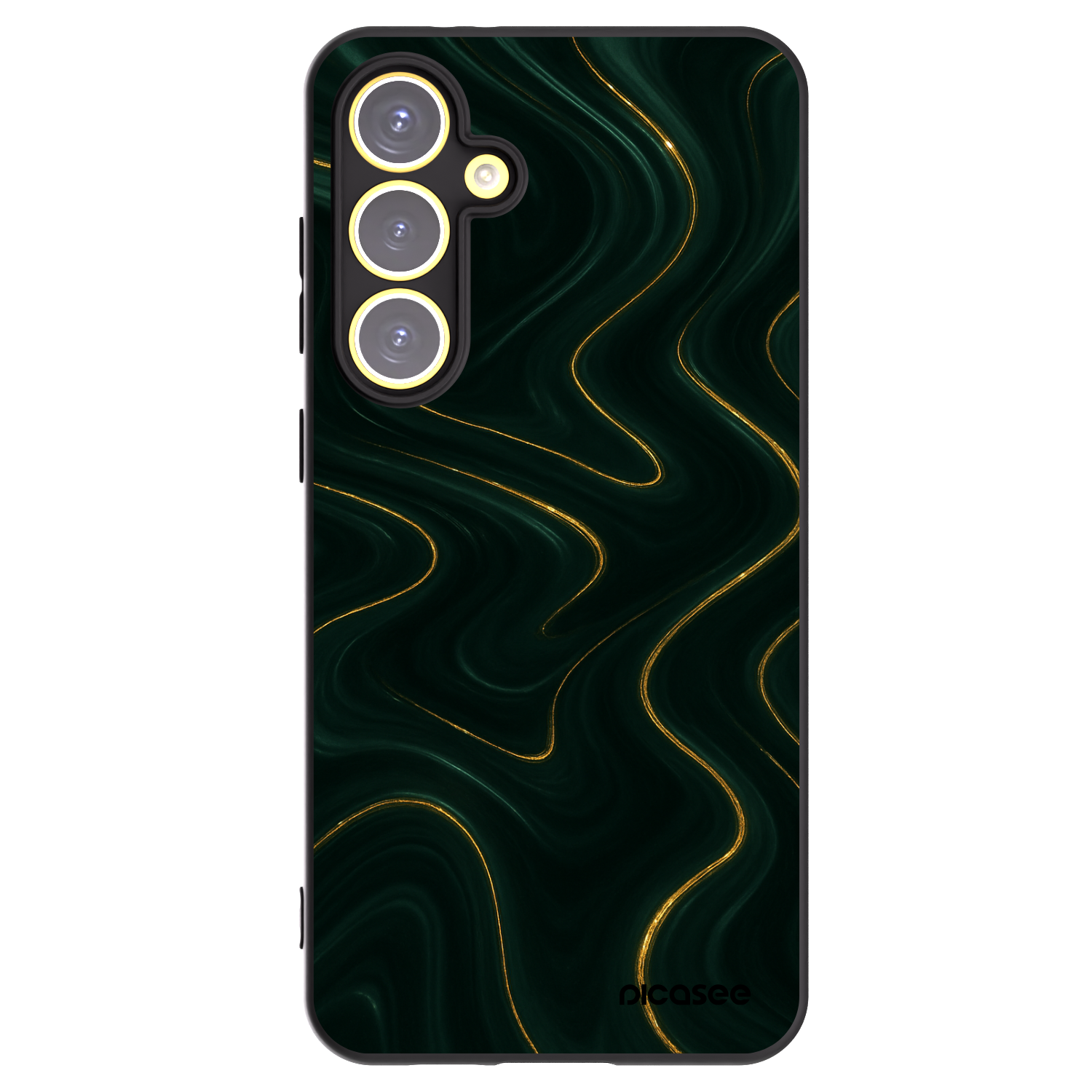 Picasee silikónový čierny obal pre Samsung Galaxy S24 FE S721B - Vawes