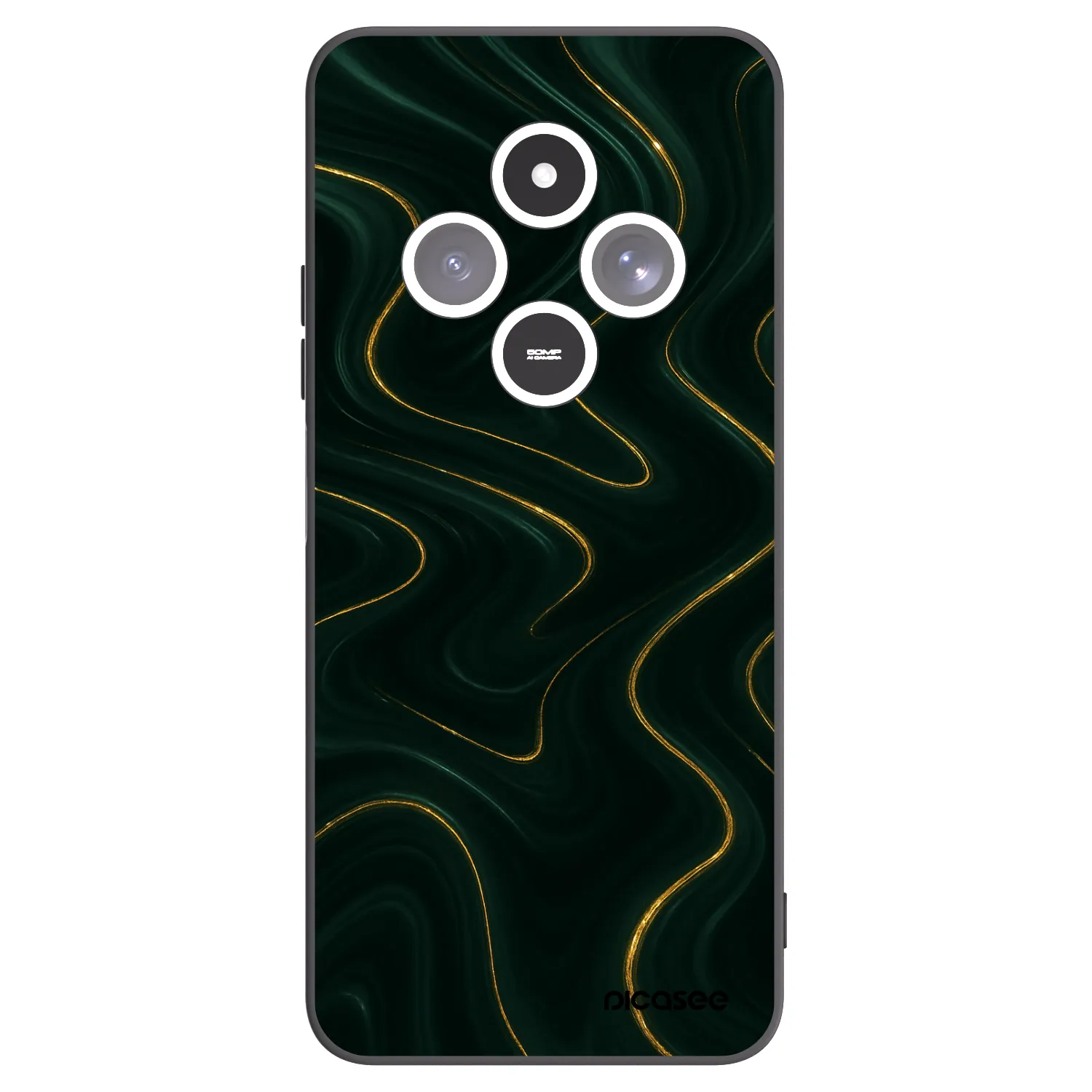 Picasee silikónový čierny obal pre Xiaomi Redmi 14C - Vawes