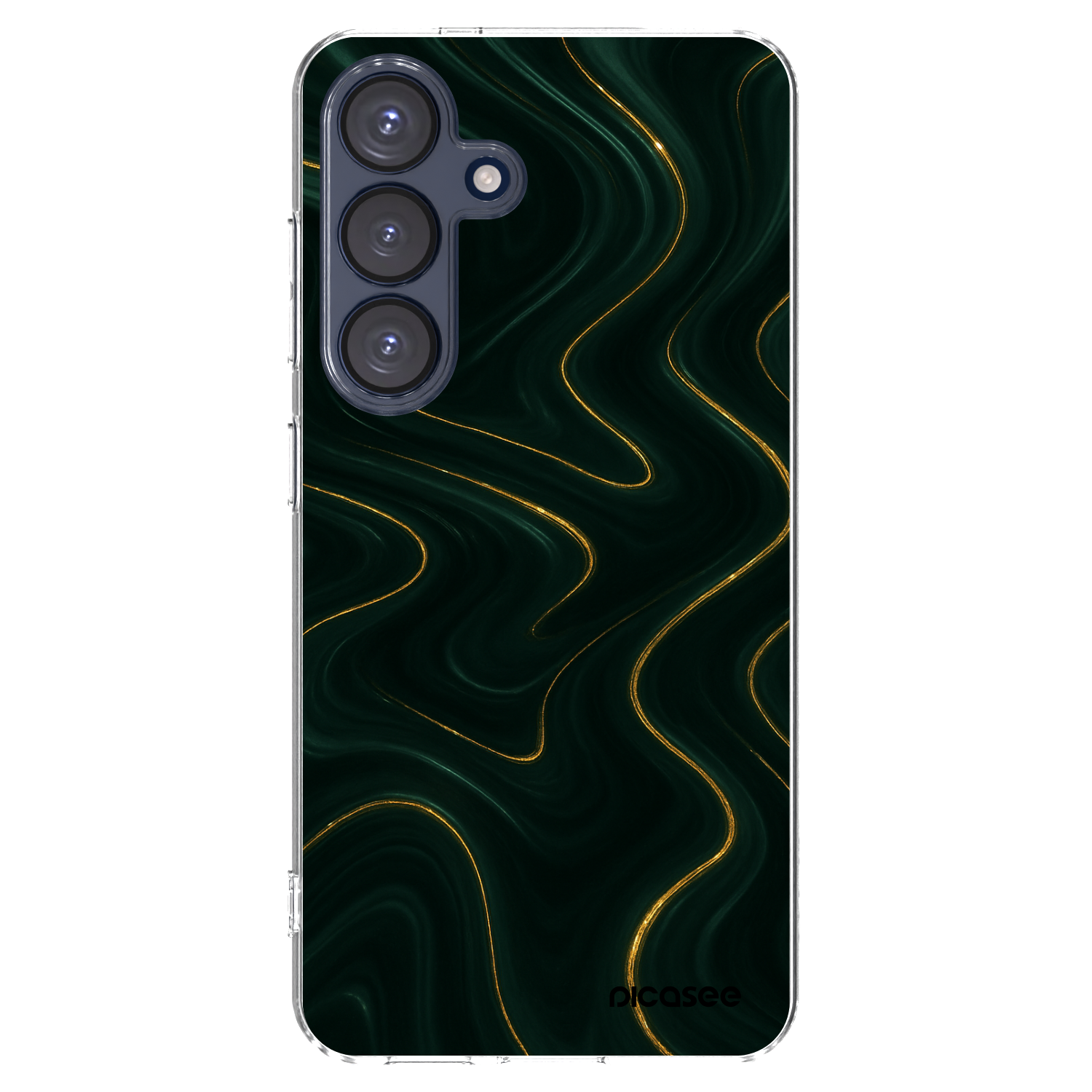 Picasee silikónový prehľadný obal pre Samsung Galaxy S25 5G - Vawes