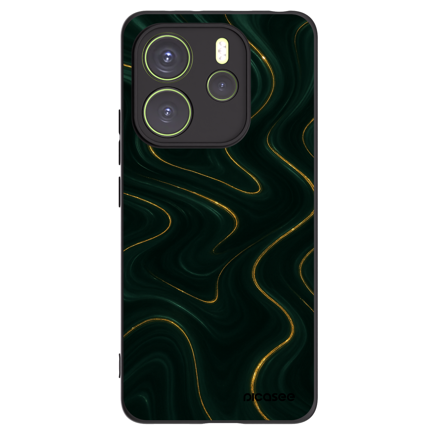 Picasee silikónový čierny obal pre Xiaomi Redmi Note 14 4G - Vawes